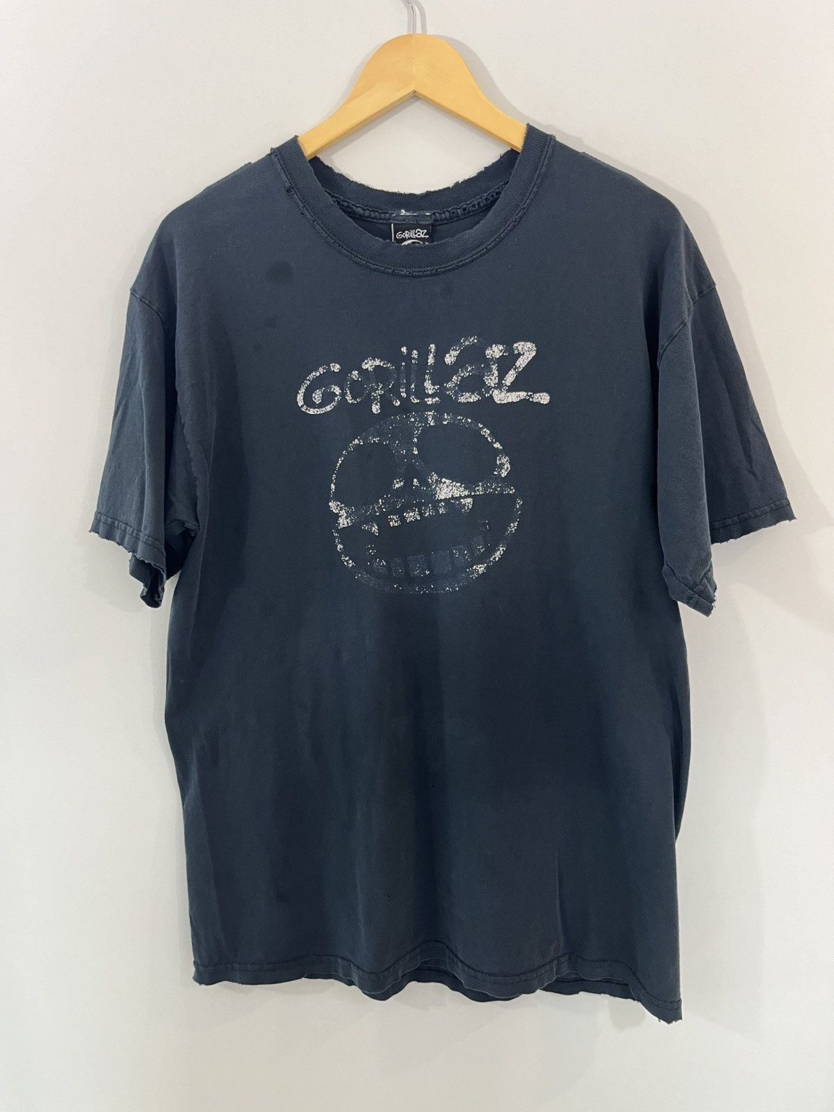 GORRILAZ Thrashed Faded Rare Band Tee