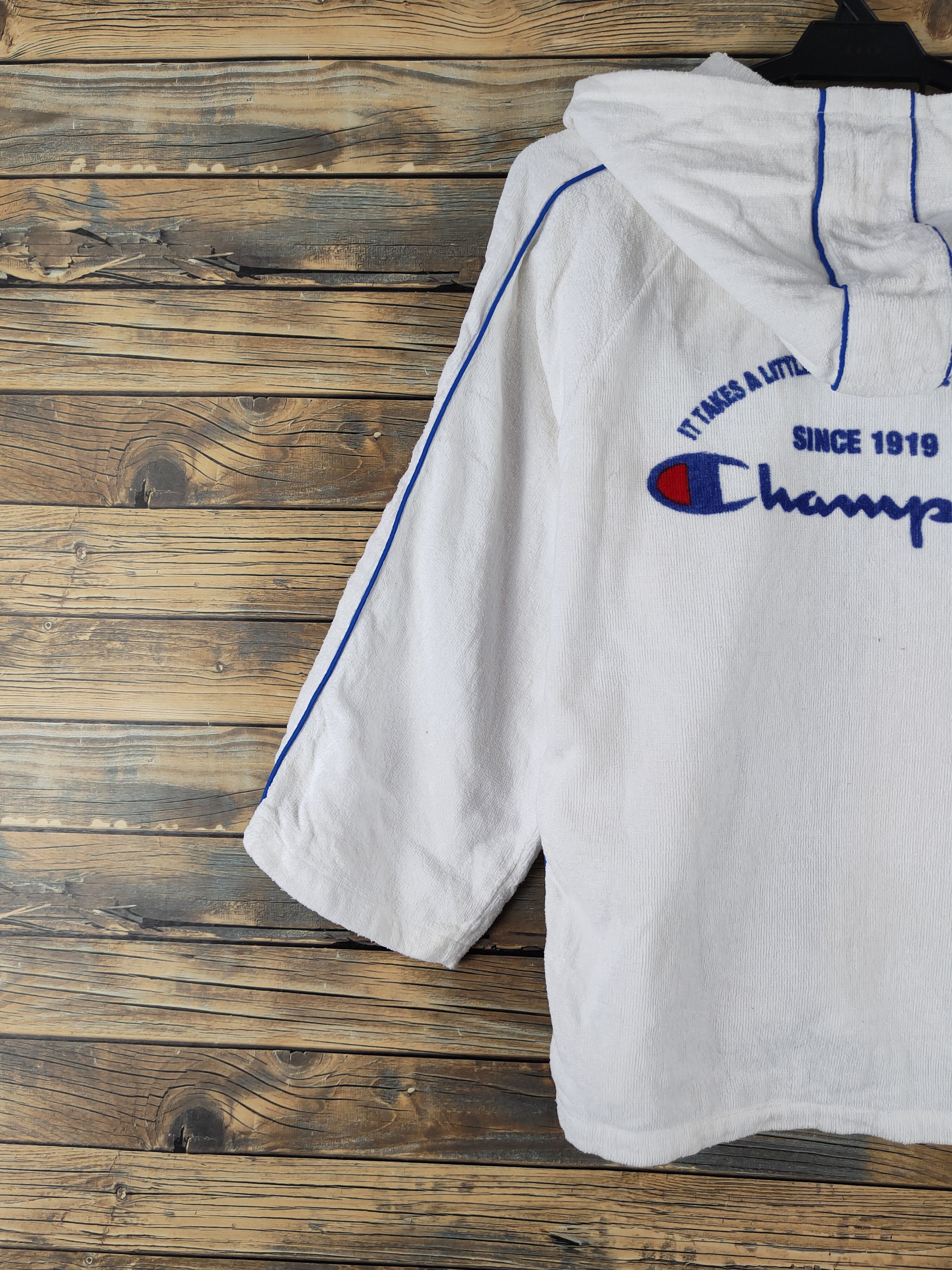 Champion × Vintage DL Champion White Hoodie Knitwear Sweaters #878 Size US M / EU 48-50 / 2 - 10 Thumbnail