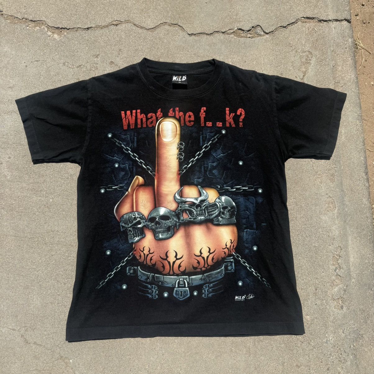 Gildan Middle finger shirt Size US M / EU 48-50 / 2 - 1 Thumbnail
