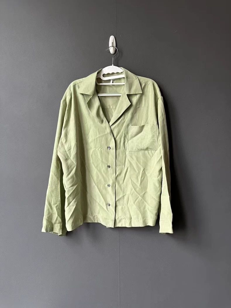 Loewe LOEWE Pocket Big Logo Silk Shirt Size XS / US 0-2 / IT 36-38 - 1 Thumbnail