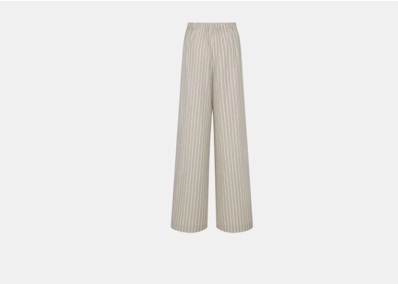 Dior o1w1db10425 321P34A Flared Pant in Grey & Ecru Size 27" / US 4 / IT 40 - 2 Thumbnail