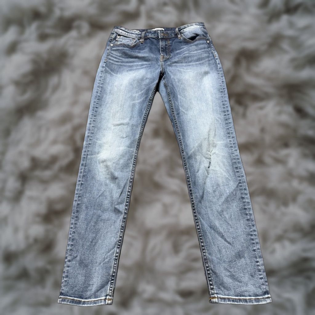 Vintage VIGOSS Marley Skinny Ankle Jeans Size 31 Blue Denim Stretch 28" Women's 5-Pocket Design Size 24" / US 00 / IT 34 - 1 Thumbnail