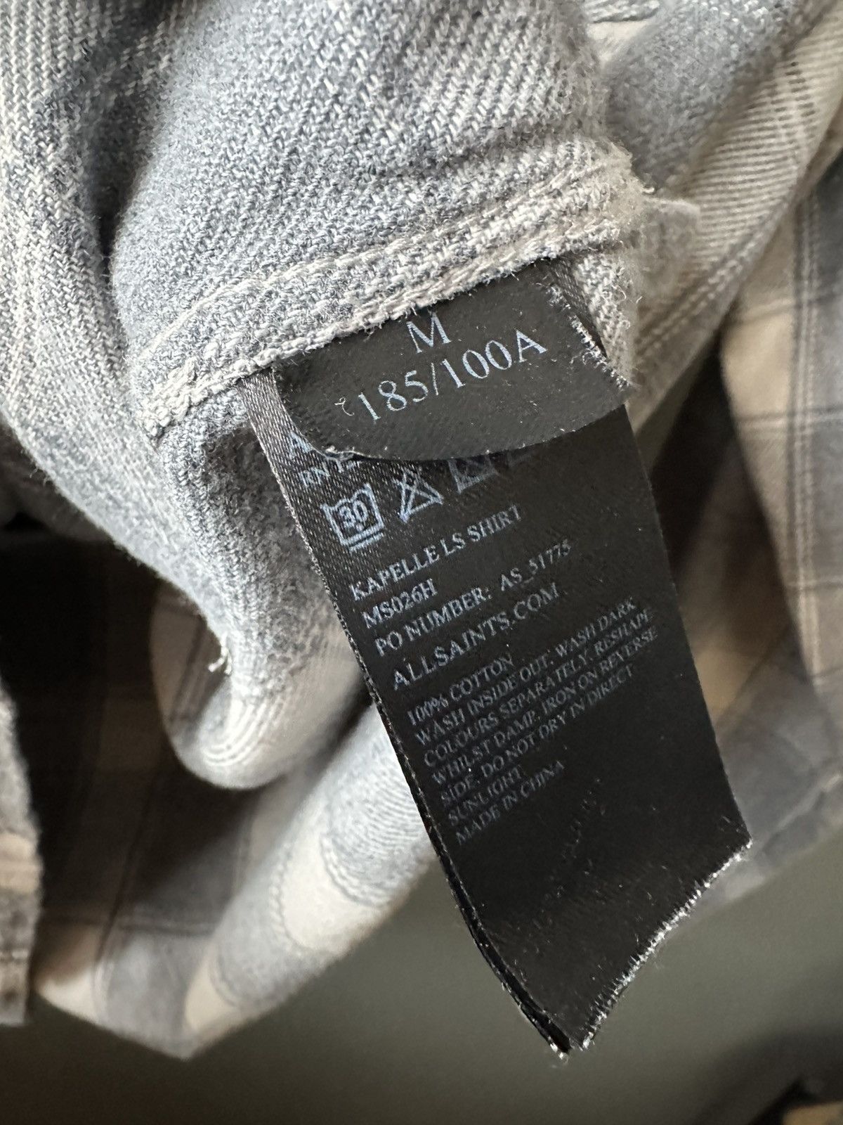 Allsaints Allsaints Kapelle LS Check Shirt Size M Size US M / EU 48-50 / 2 - 5 Thumbnail
