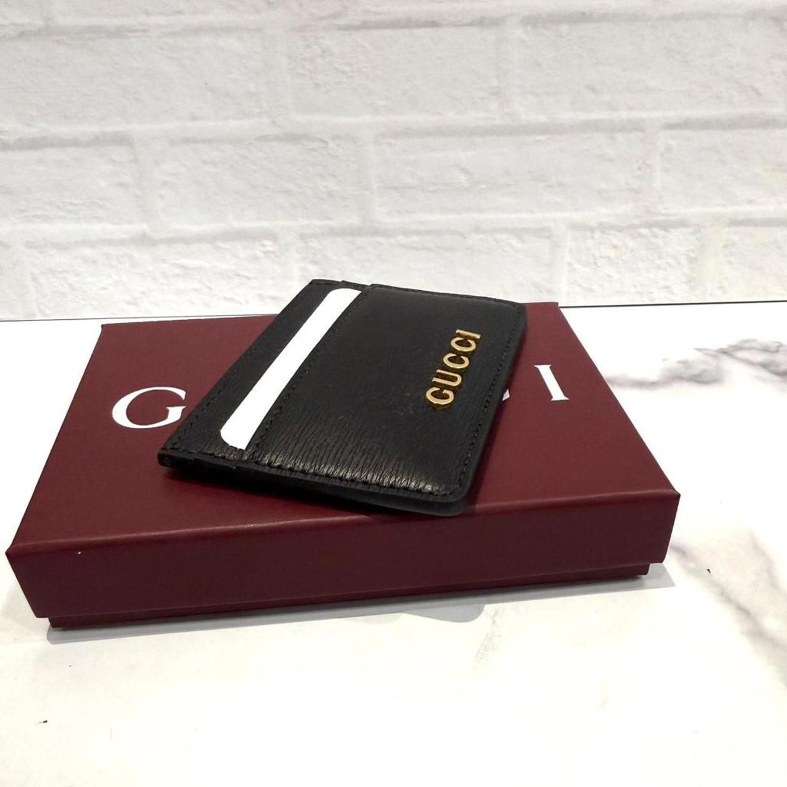 Gucci Gucci black leather card holder Size ONE SIZE - 4 Thumbnail