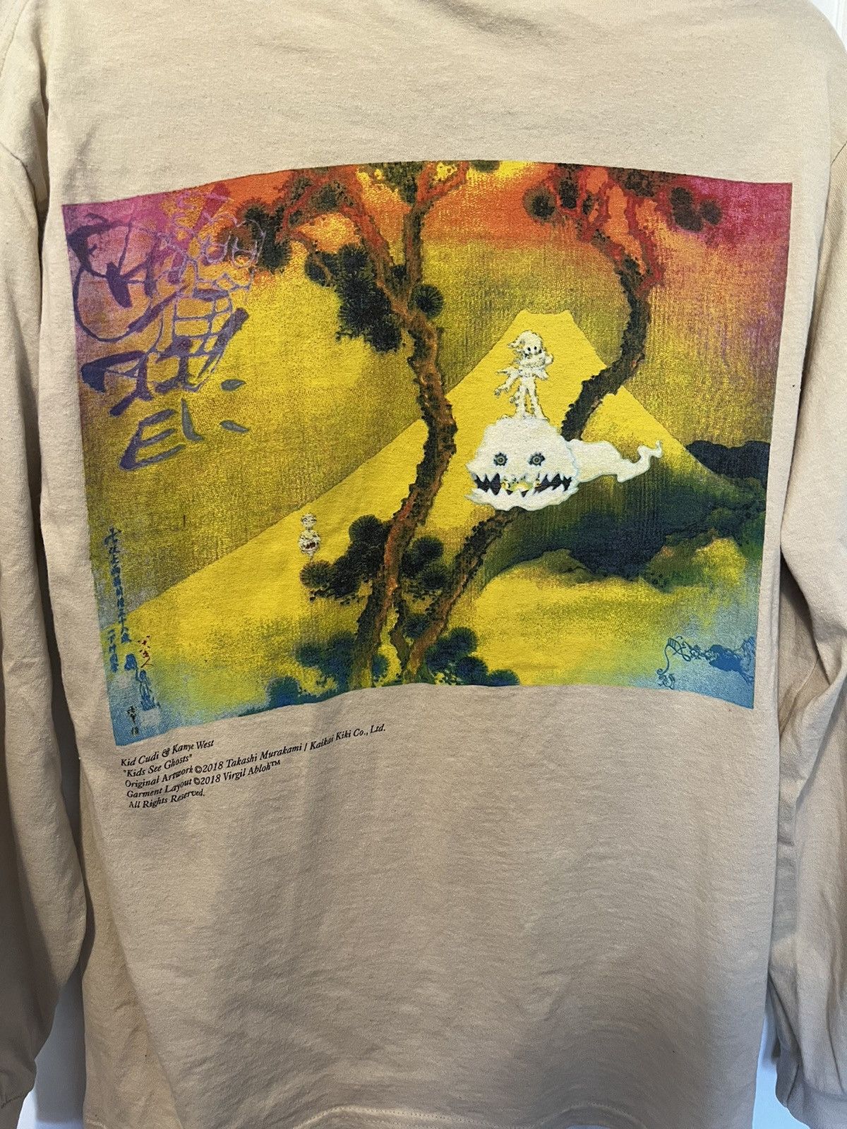 Kids See Ghosts x Kanye x Virgil x Murakami long sleeve tee