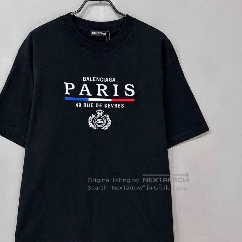 Balenciaga Balenciaga Paris Wheat Embroidery Tee. Size US S / EU 44-46 / 1 - 2 Thumbnail