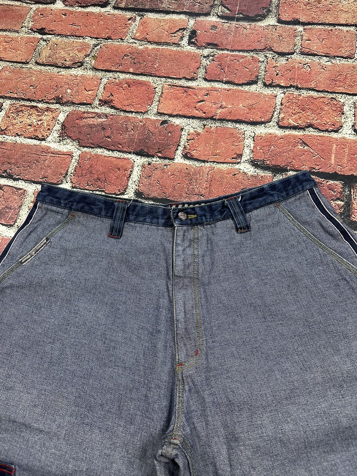 Vintage Vintage Johnny Blaze Denim Shorts Jorts Baggy Y2K Method Man Size US 38 / EU 54 - 4 Thumbnail