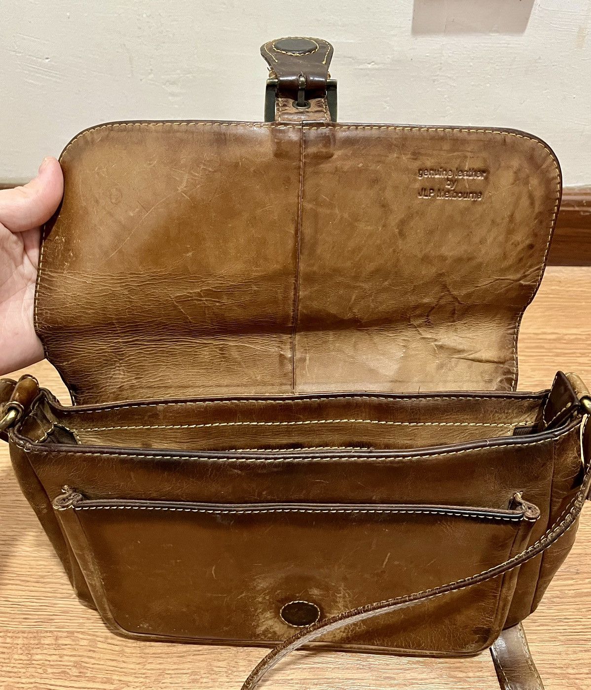 Genuine Leather JLP Melbourne Leather Sling Bag Shoulder Bag Size ONE SIZE - 2 Thumbnail