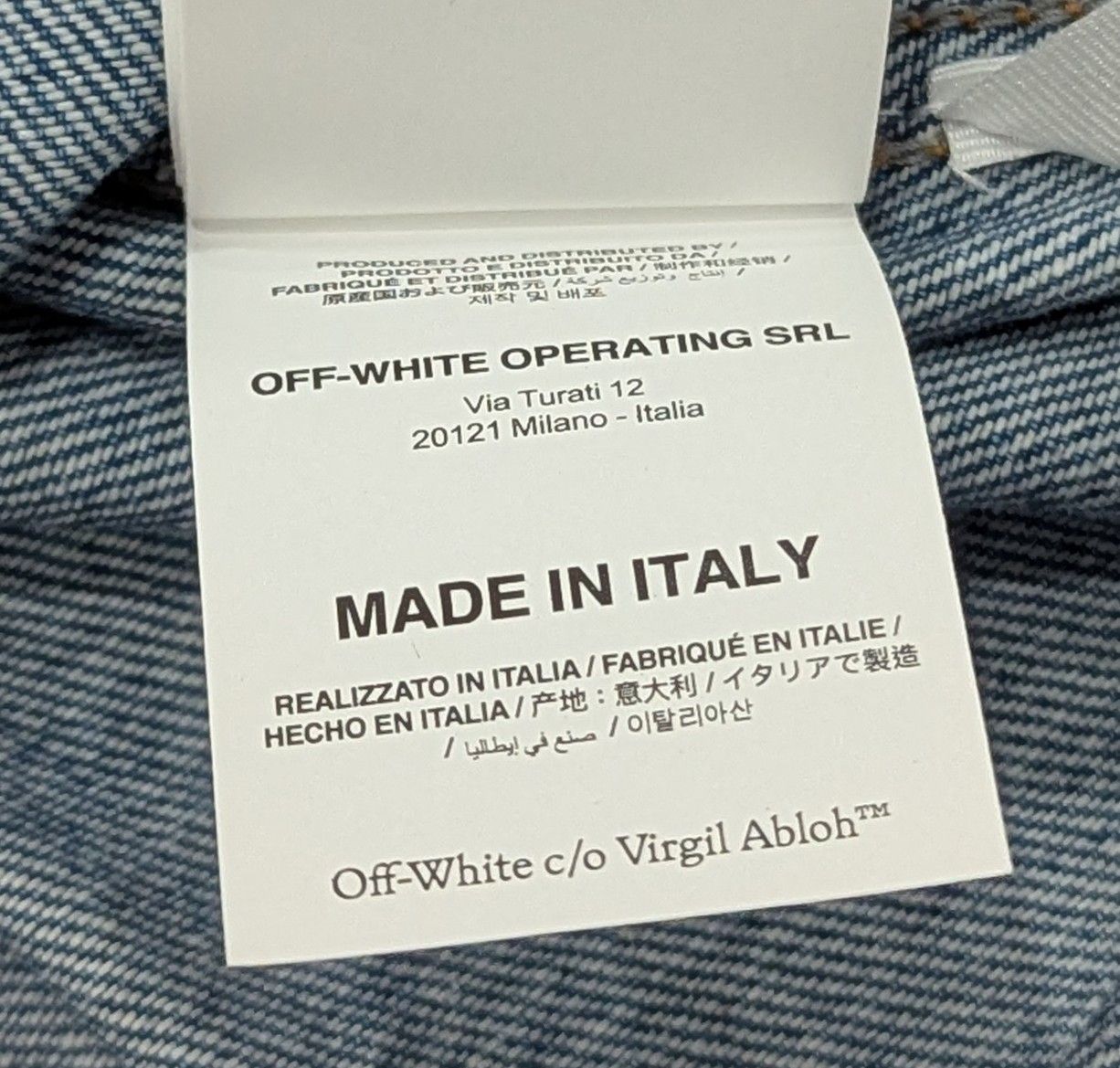 Off-White OFF-WHITE Industry Denim Button Up Shirt Blue Medium Size US M / EU 48-50 / 2 - 11 Thumbnail