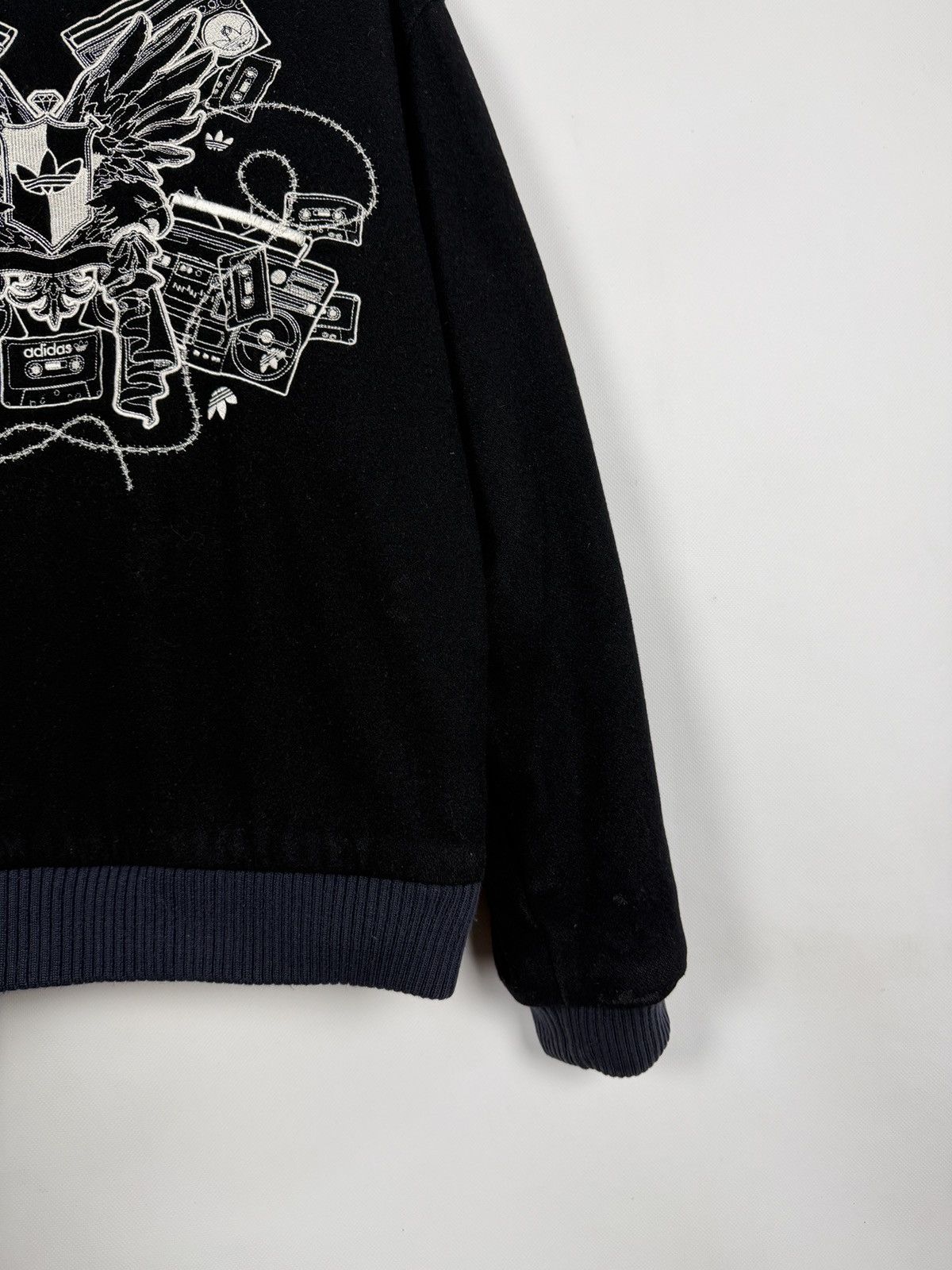 Adidas Adidas Originals Y2K Varsity Bomber Wool Jacket Snap Buttons Size US L / EU 52-54 / 3 - 17 Thumbnail