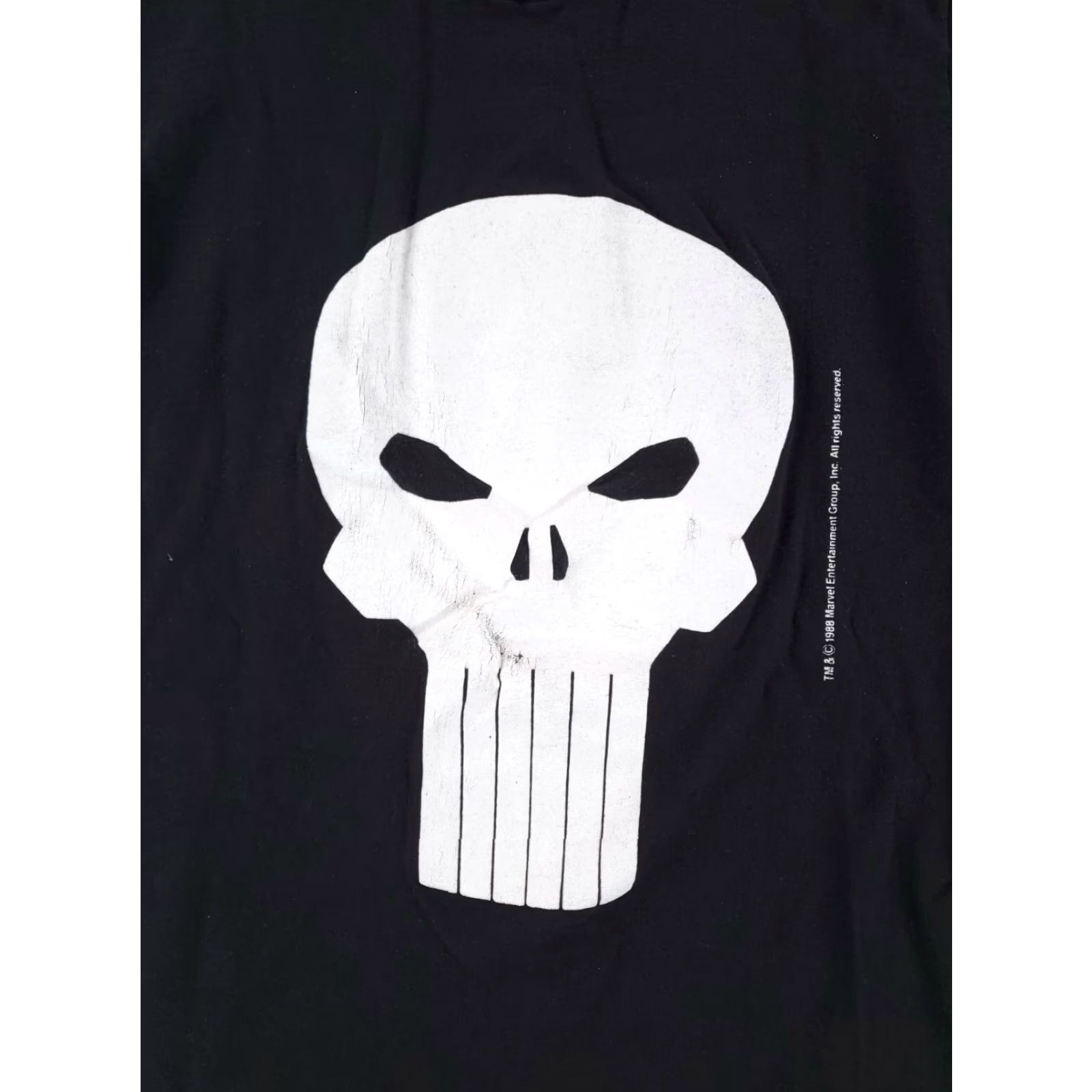 Fruit Of The Loom VINTAGE Punisher 90s Fruit of the Loom T-Shirt Mens L Black Single Stitch Made USA Size US L / EU 52-54 / 3 - 3 Thumbnail