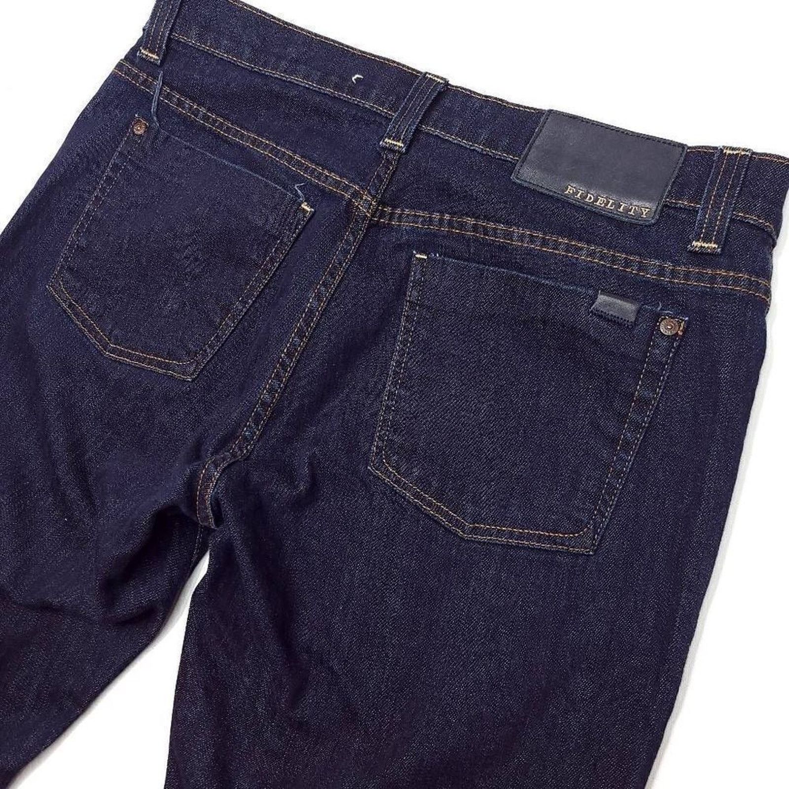 Fidelity Fidelity Impala Jeans 36x27 Blue Stretch Cotton Straight USA Size US 36 / EU 52 - 8 Thumbnail