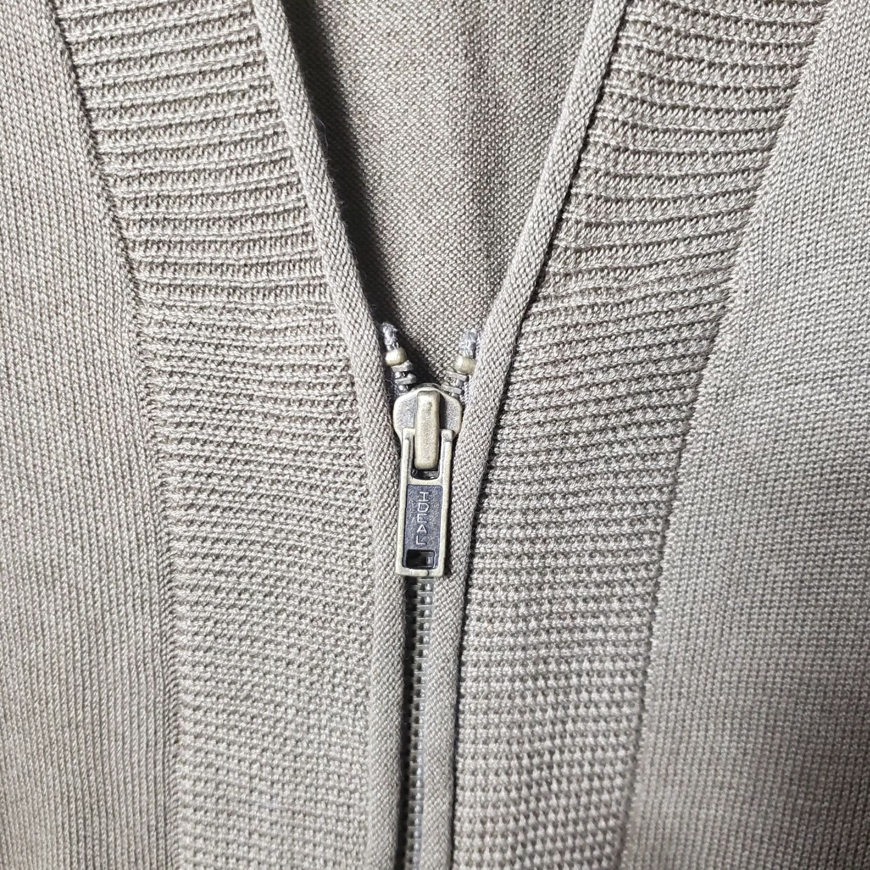 Eddie Bauer Eddie Bauer Cardigan Field Zip Pockets Women M Light Olive 100% Cotton V-Neck Knit Jacket Size M / US 6-8 / IT 42-44 - 4 Thumbnail