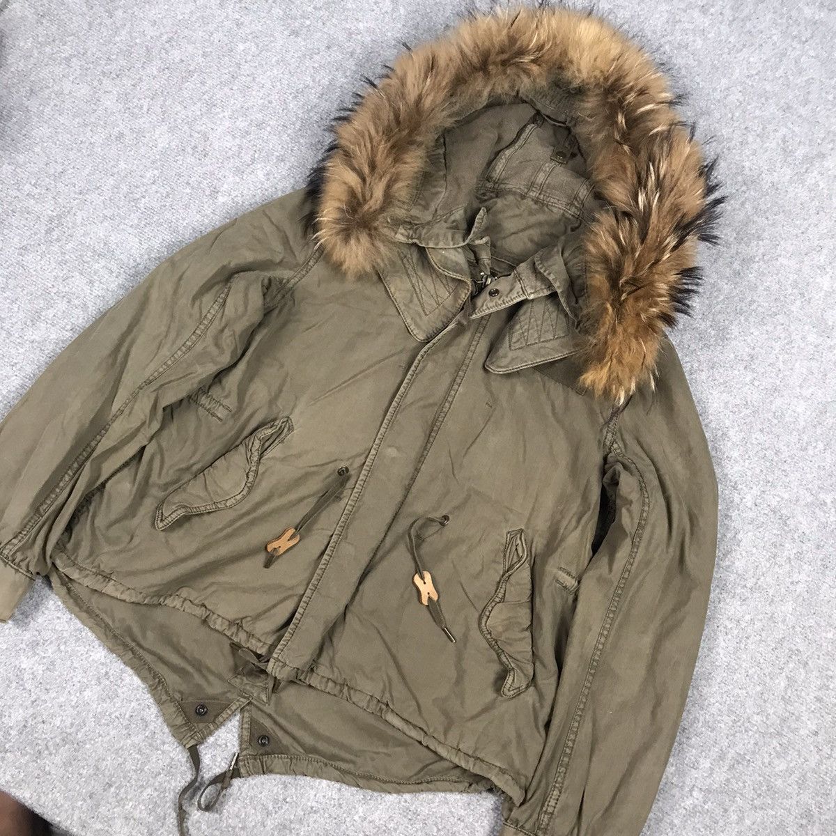 If Six Was Nine × Le Grande Bleu (L.G.B.) × Tornado Mart GOA COMPANY FUR HOODIES CROPPED JACKET Size US S / EU 44-46 / 1 - 4 Thumbnail