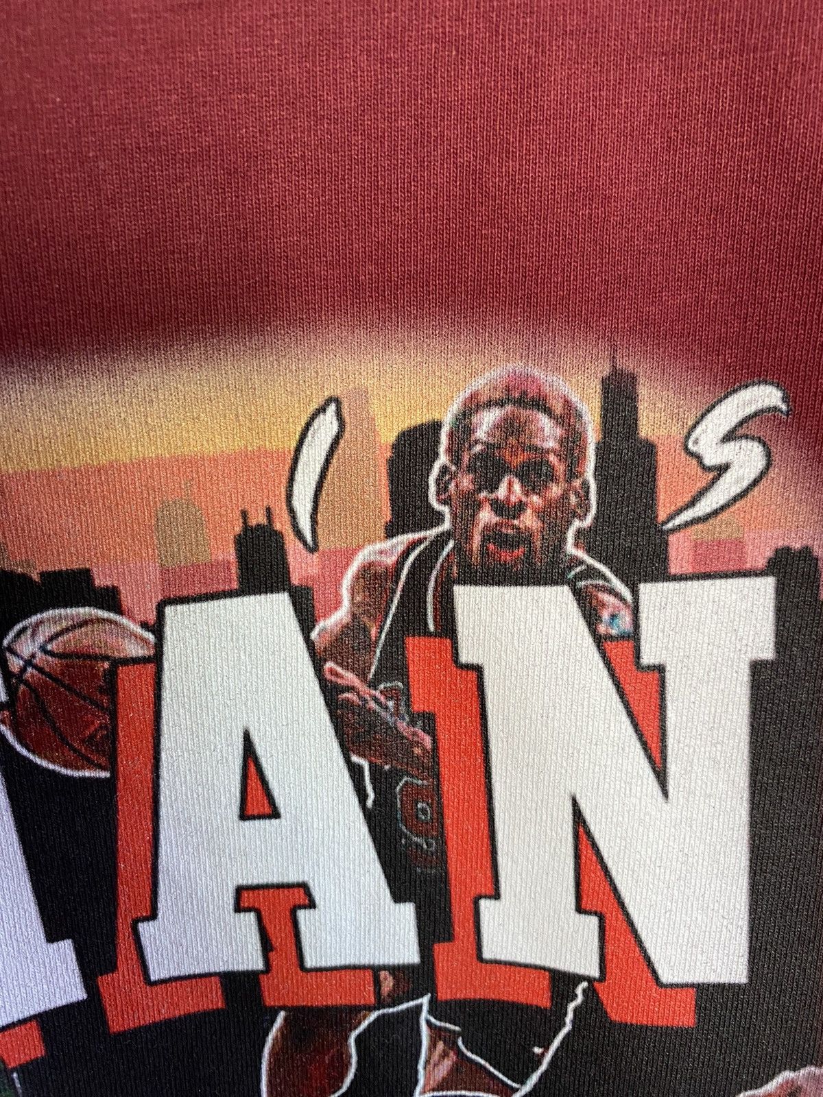 NBA × Rap Tees Dennis Rodman All over print Graphic T Shirt Rap Size US XL / EU 56 / 4 - 5 Thumbnail