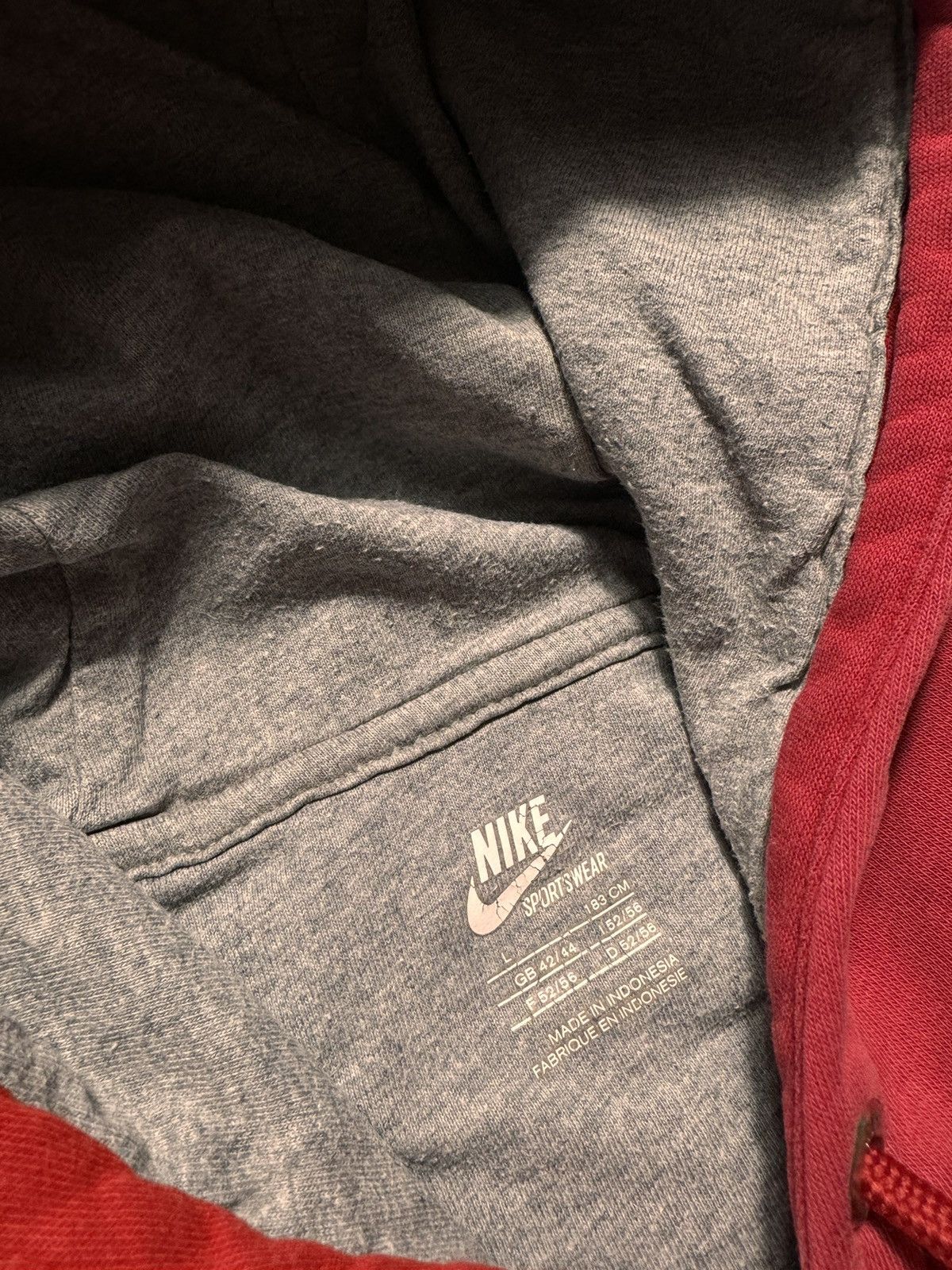 Nike × Vintage NIKE VINTAGE CENTER LOGO OVERSIZE BOXY HOODIE Size US L / EU 52-54 / 3 - 4 Thumbnail