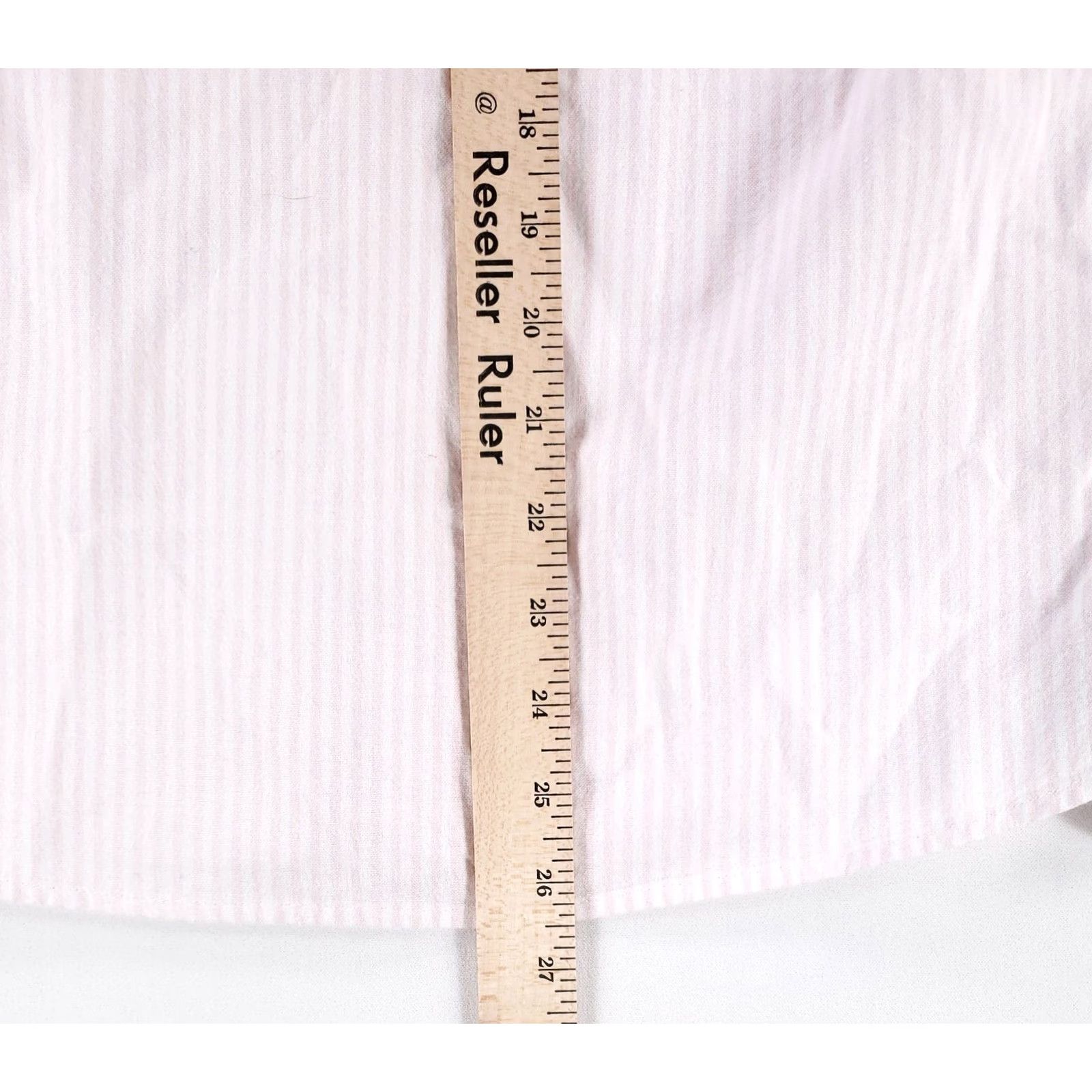 Citizens Of Humanity COH Kayla Shrunken Striped Shirt Womens L | Citizens of Humanity | Pink White Multicolor Button-Up Shirt Ladies L Size L / US 10 / IT 46 - 6 Thumbnail