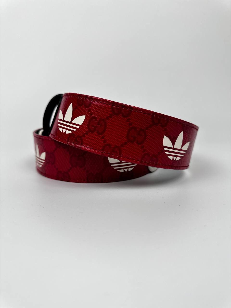 Gucci Gucci Adidas GG Monogram leather belt Size 34 - 4 Thumbnail