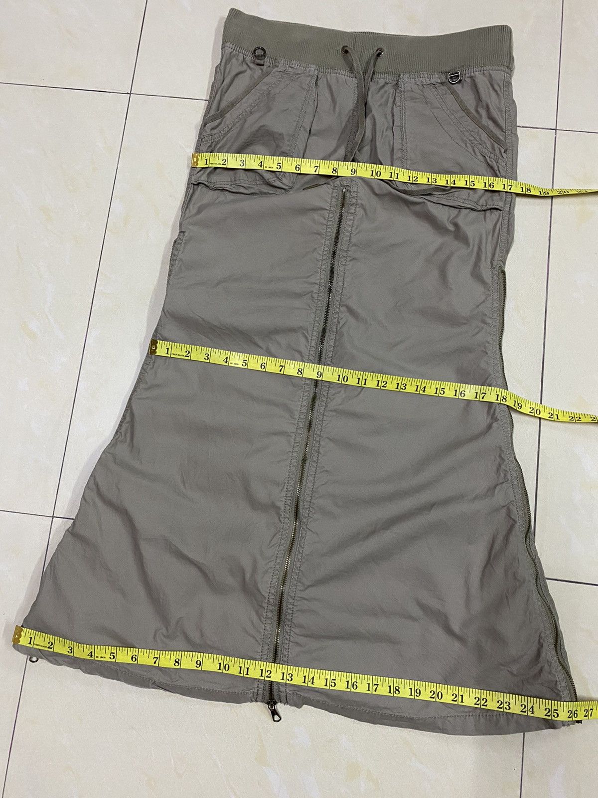 If Six Was Nine GOA Punk Bondage Gothic Zipper Skirt Size 31-34 Size 31" - 14 Thumbnail
