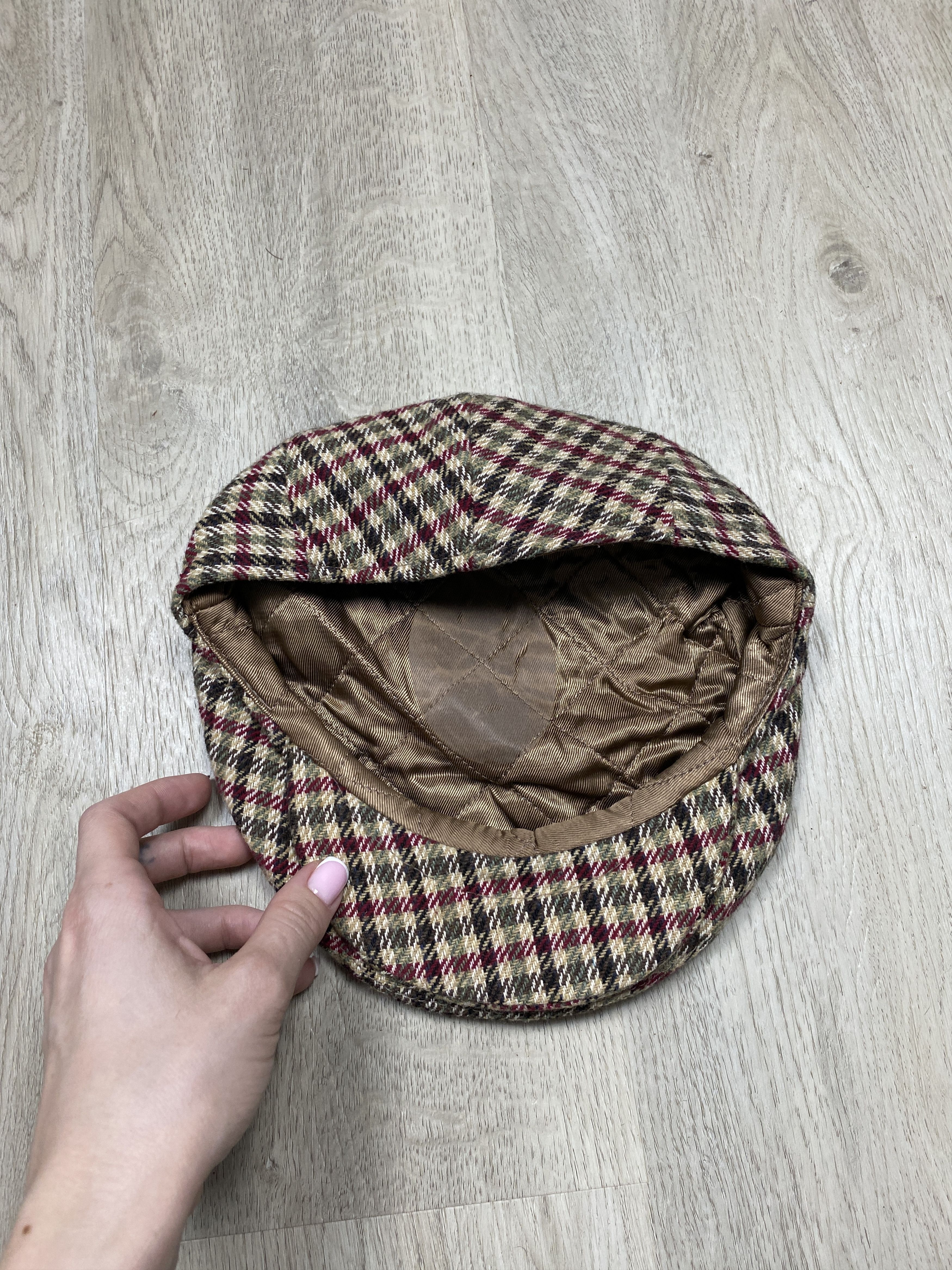 Vintage Vintage Mens Wool Flat Cap Hat Size ONE SIZE - 6 Thumbnail