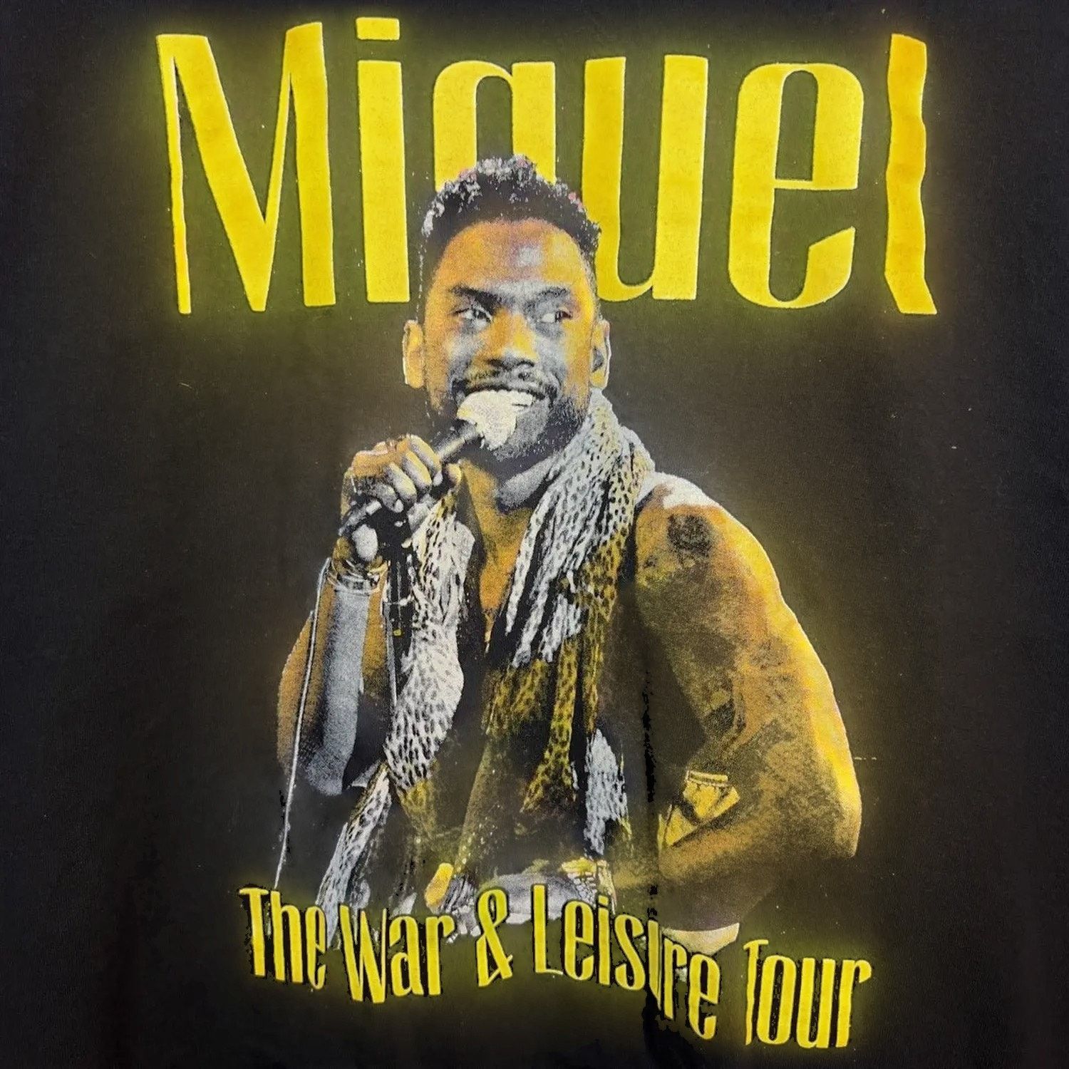 Band Tees Miguel The War & Leisure Graphic Logo Tour Tee Shirt Size US M / EU 48-50 / 2 - 2 Thumbnail