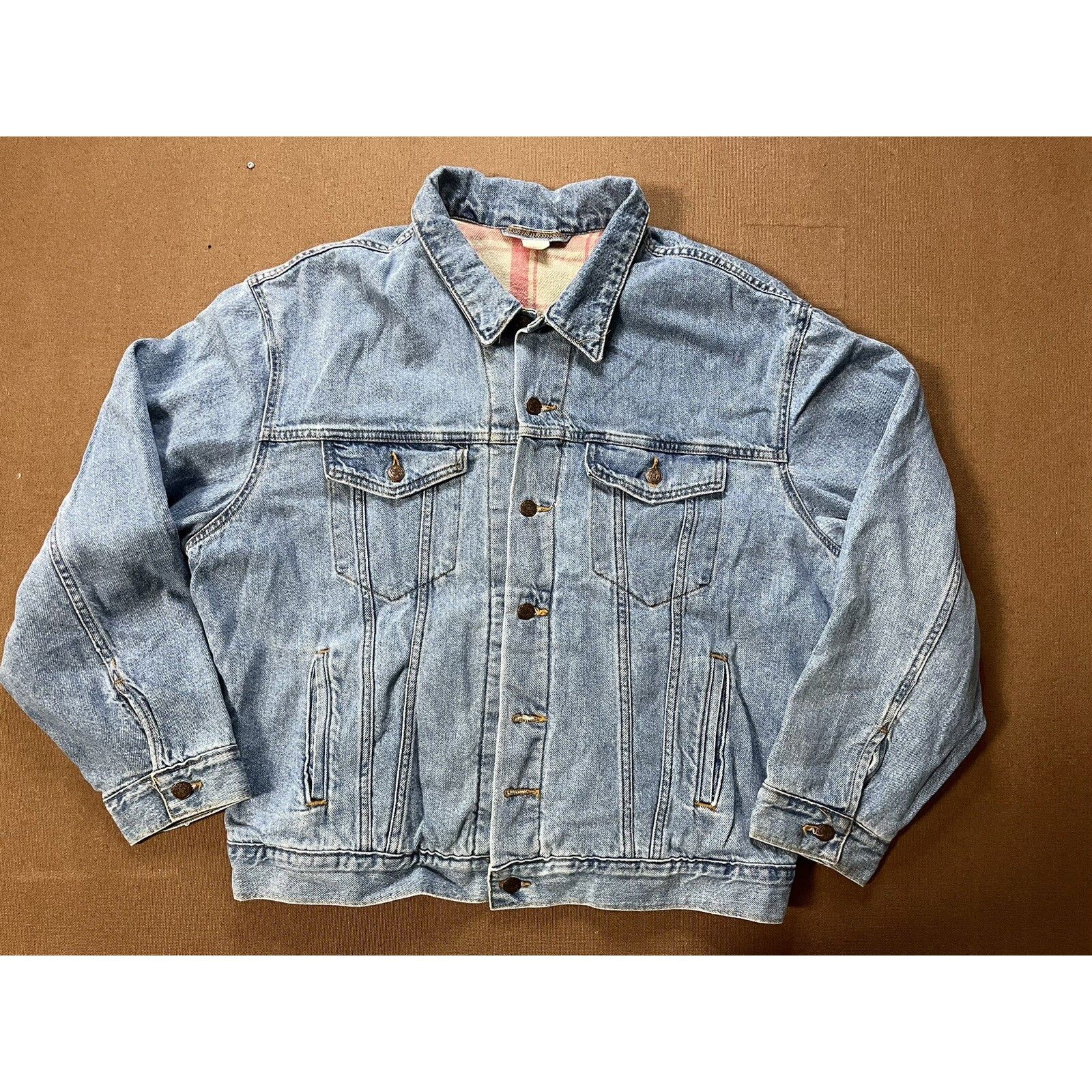 Gear for Sports VTG 90s DAN RATHER CONNIE CHUNG CBS EVENING NEWS DENIM COAT Size US L / EU 52-54 / 3 - 4 Thumbnail