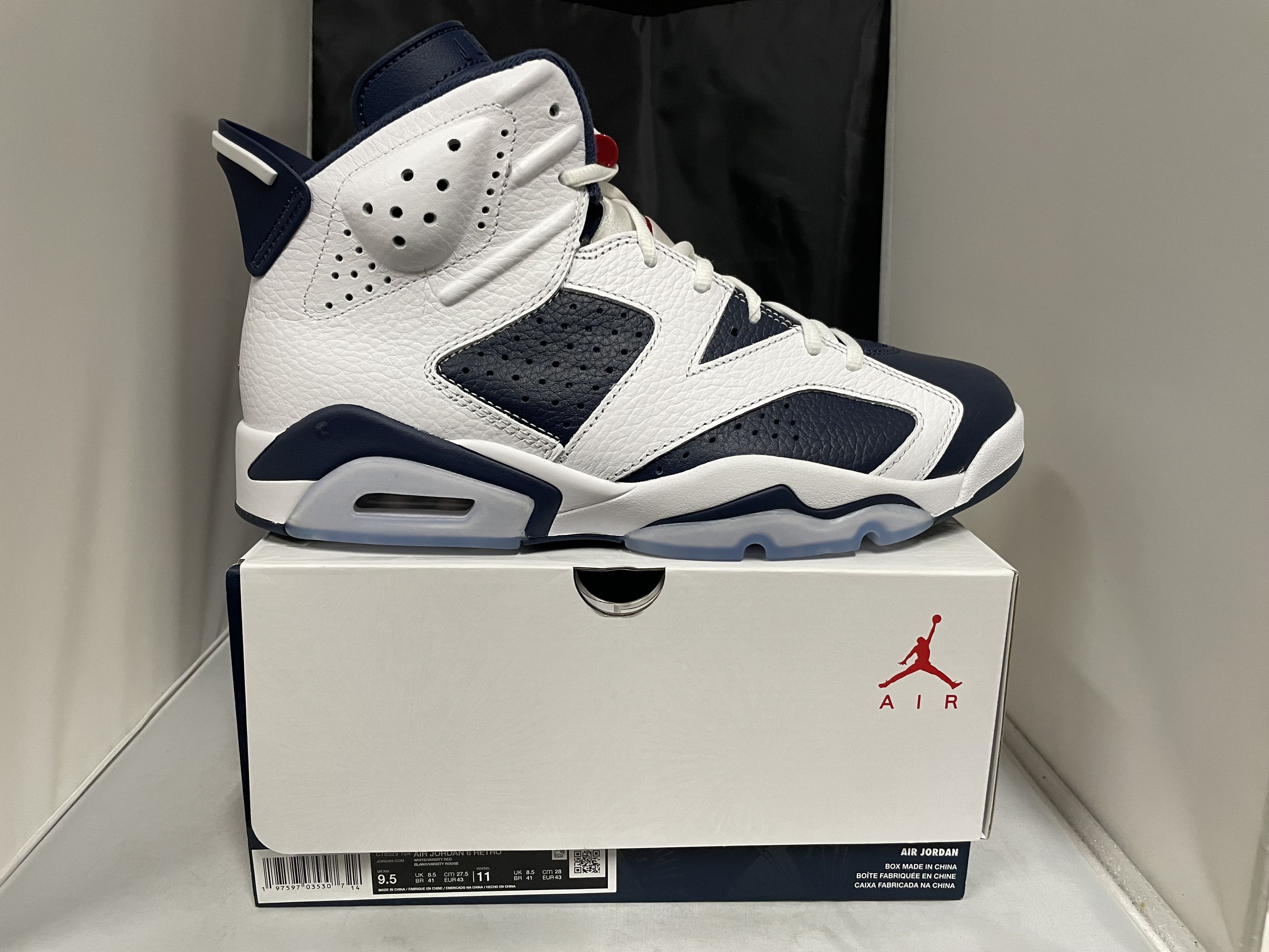 Jordan Brand Air Jordan 6 Retro 'White/Varsity Red' CT8529 164 Size US 9.5 / EU 42-43 - 9 Thumbnail