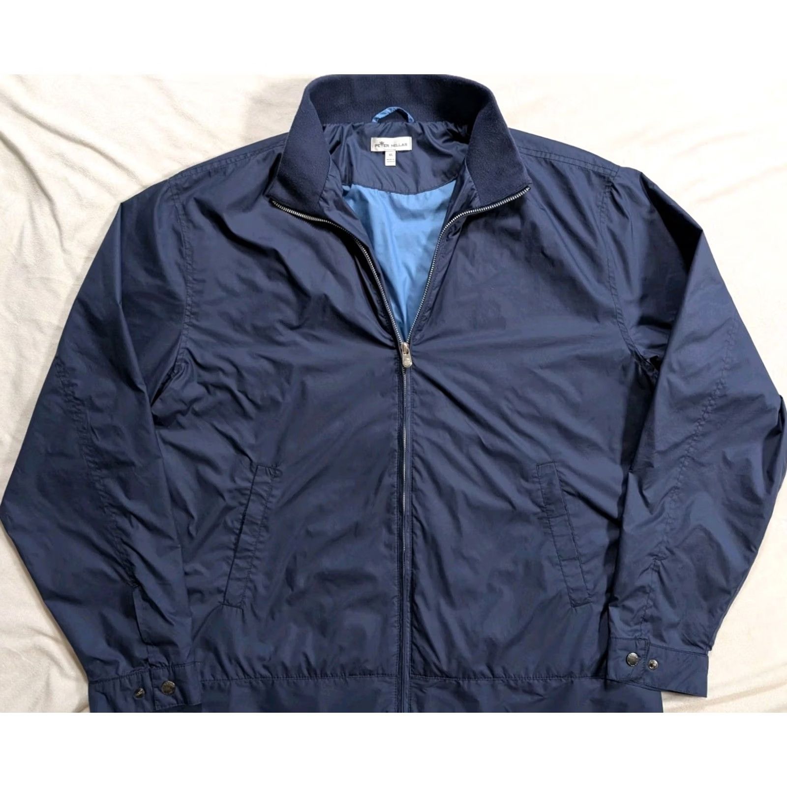 Peter Millar Peter Millar Jacket Blue Mens XL Hartford Full Zip Crown Golf Performance Windproof Size US XL / EU 56 / 4 - 2 Thumbnail