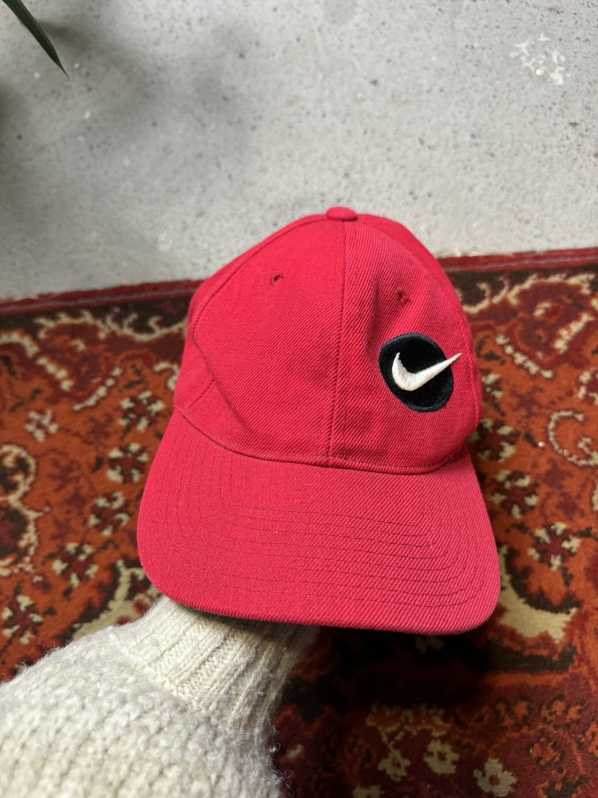Japanese Brand × Vintage Vintage Y2K Nike Style Hunter Swoosh Logo Drill Cap Size ONE SIZE - 2 Thumbnail
