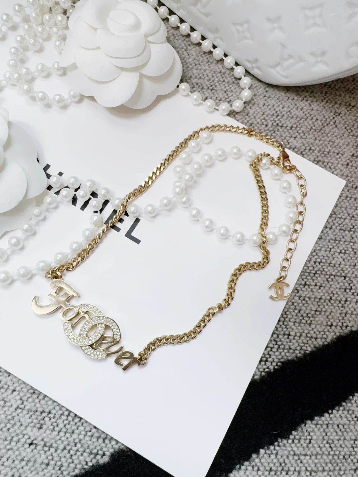 Chanel Chanel 21S Runway Forever Letter Necklace New Size ONE SIZE - 1 Thumbnail
