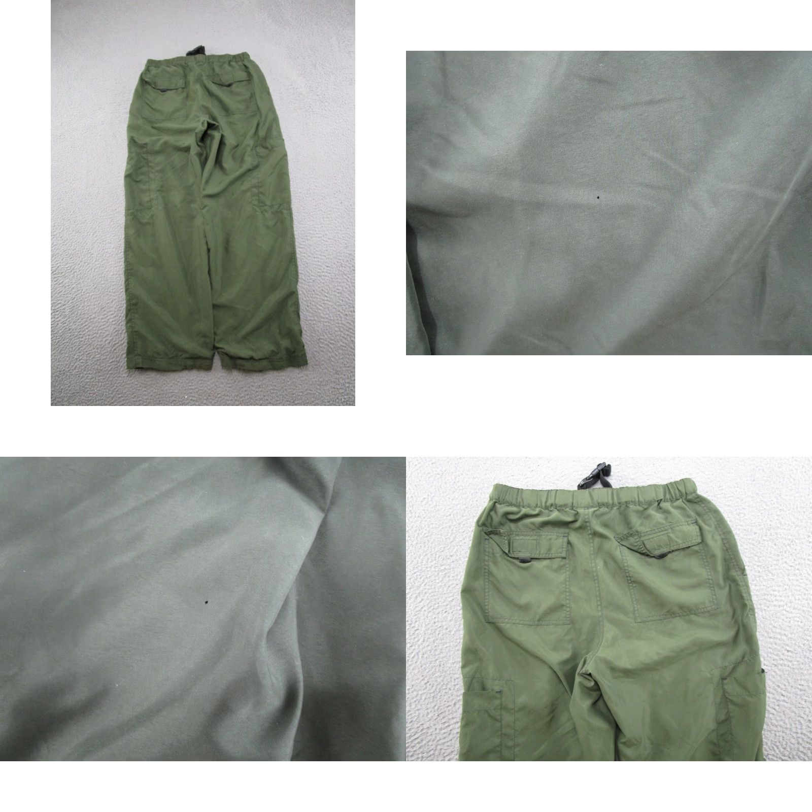 Old Navy VTG Old Navy Elastic Waist Belted Green Baggy Straight Leg Pants SZ M Loose Size US 31 - 9 Thumbnail