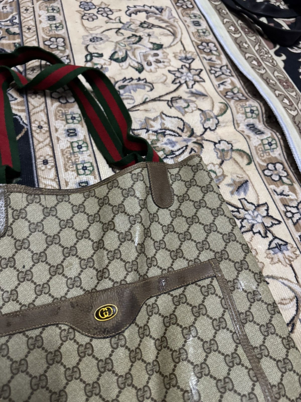 Gucci VINTAGE GUCCI GG TOTE BAG Size ONE SIZE - 3 Thumbnail