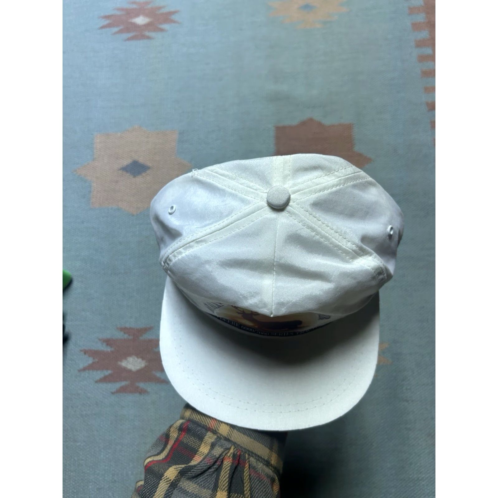 John Deere VINTAGE John Deere SnapBack hat cap Men Adjustable White 6000/7000 tractor farm deer SnapBack Hat Mens Size ONE SIZE - 3 Thumbnail