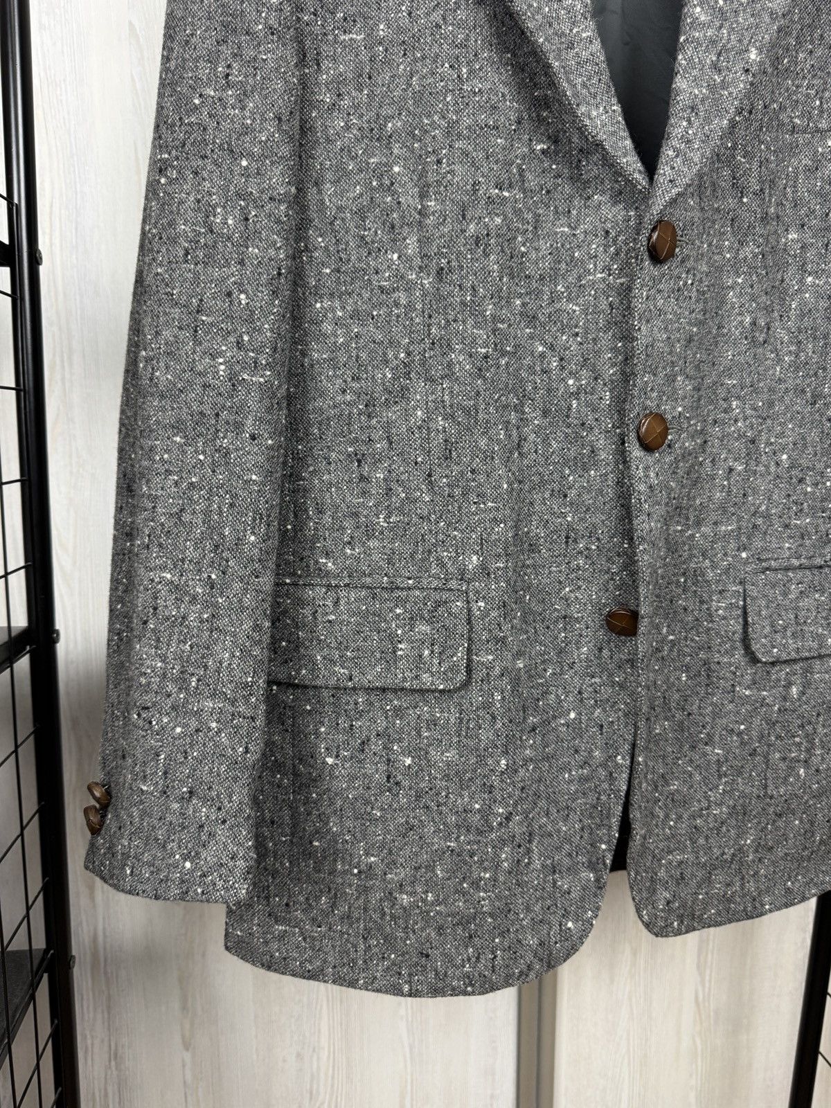 Yves Saint Laurent Yves Saint Laurent x Lanificio Paoletti wool tweed blazer 46 Size 36R - 5 Thumbnail
