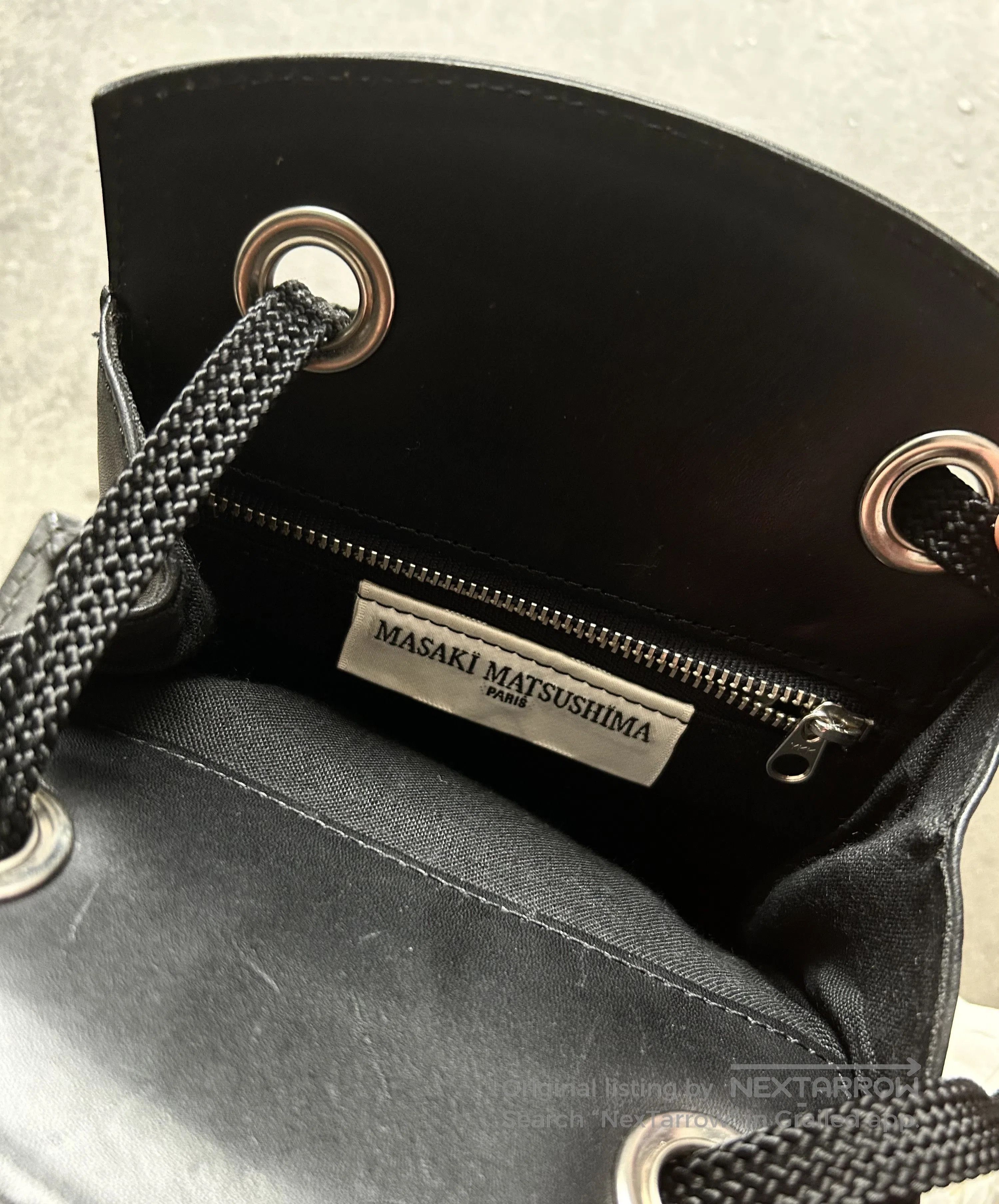 Masaki Matsushima Masaki Matsushima 90s Boat Leather Crossbody. Size ONE SIZE - 8 Thumbnail