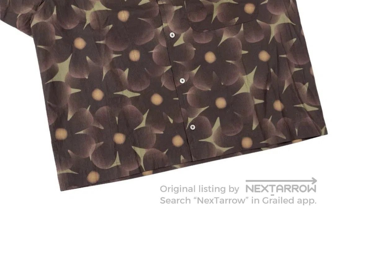 Jacquemus Brown Floral Print Short Sleeve Shirt. Size US M / EU 48-50 / 2 - 4 Thumbnail