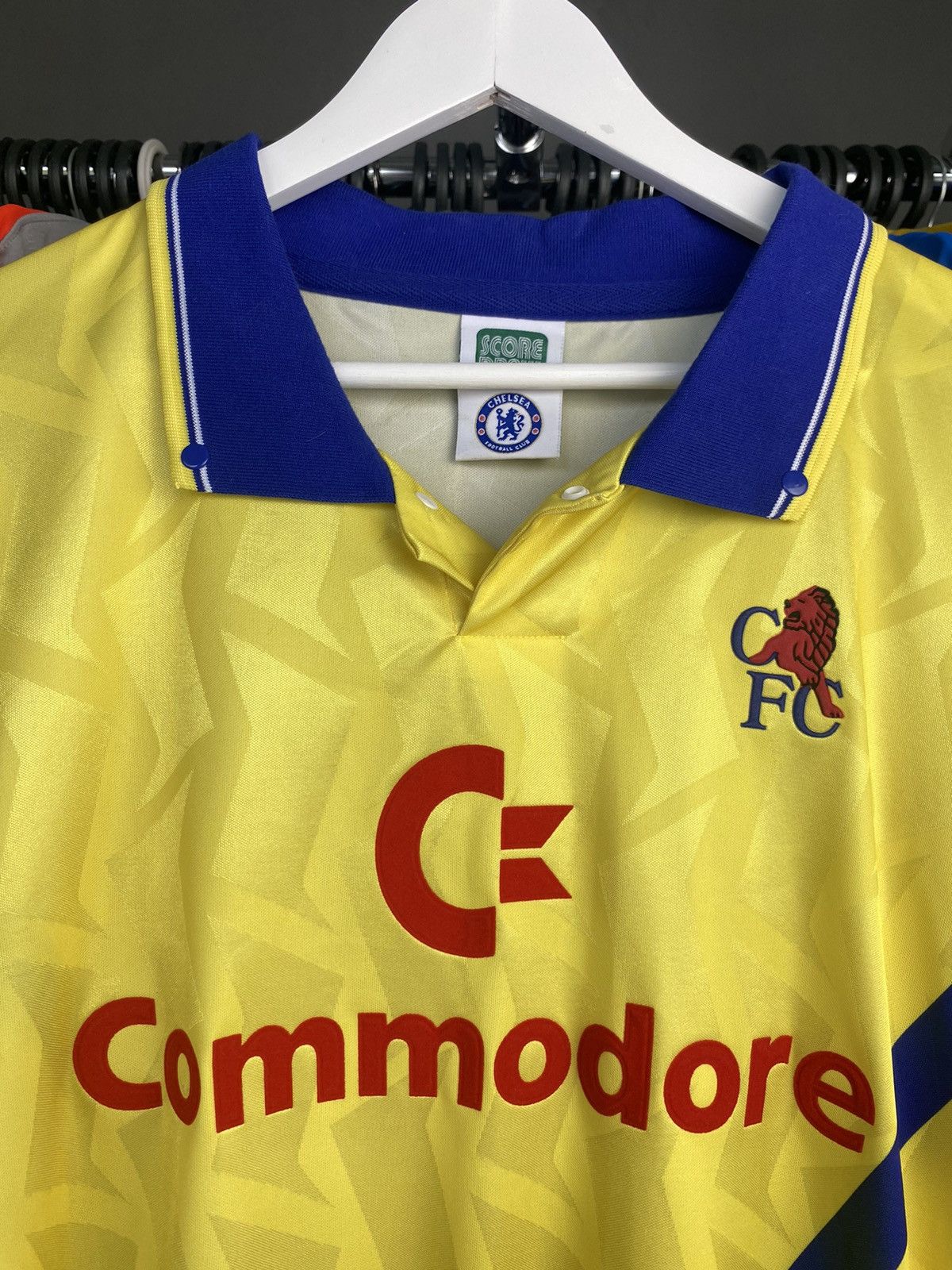 Vintage 1991/92 SCORE DRAW CHELSEA SOCCER FOOTBALL JERSEY SHIRT Size US XXL / EU 58 / 5 - 5 Thumbnail