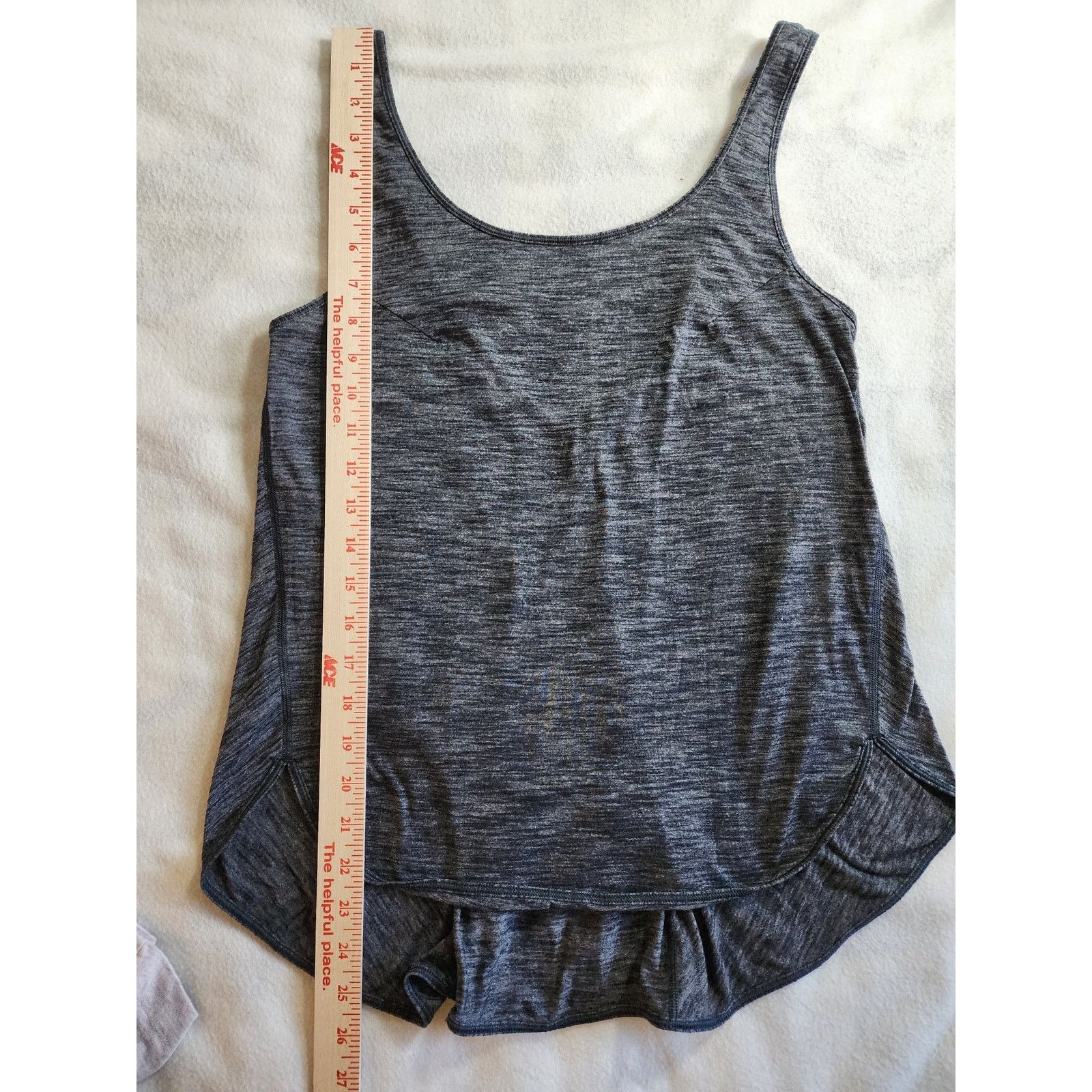 Lululemon Lululemon Straight Up Singlet Tank Heathered Black 6 Loose Size M / US 6-8 / IT 42-44 - 5 Thumbnail