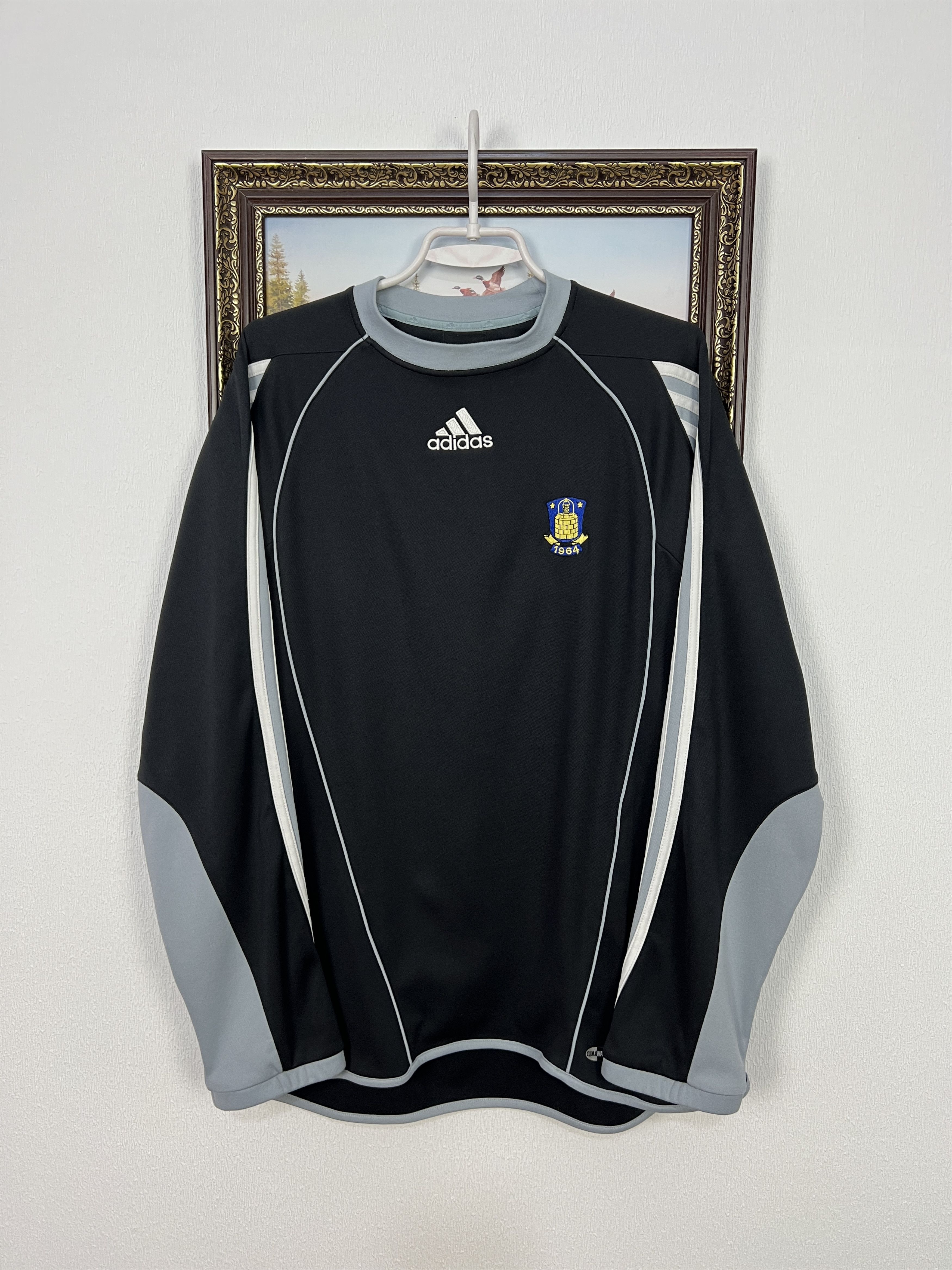 Adidas Vintage Adidas Brondby Football Train Sweatshirt Soccer Size US M / EU 48-50 / 2 - 1 Thumbnail