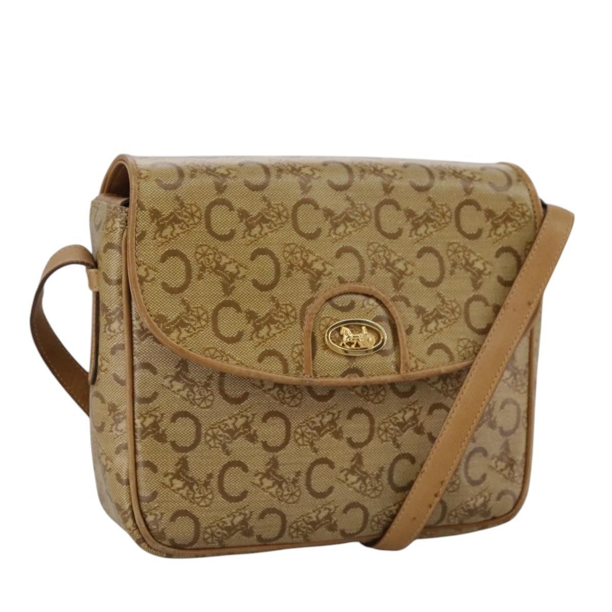 Celine CELINE C Sulky Shoulder Bag Pvc Beige Gold Size ONE SIZE - 1 Thumbnail