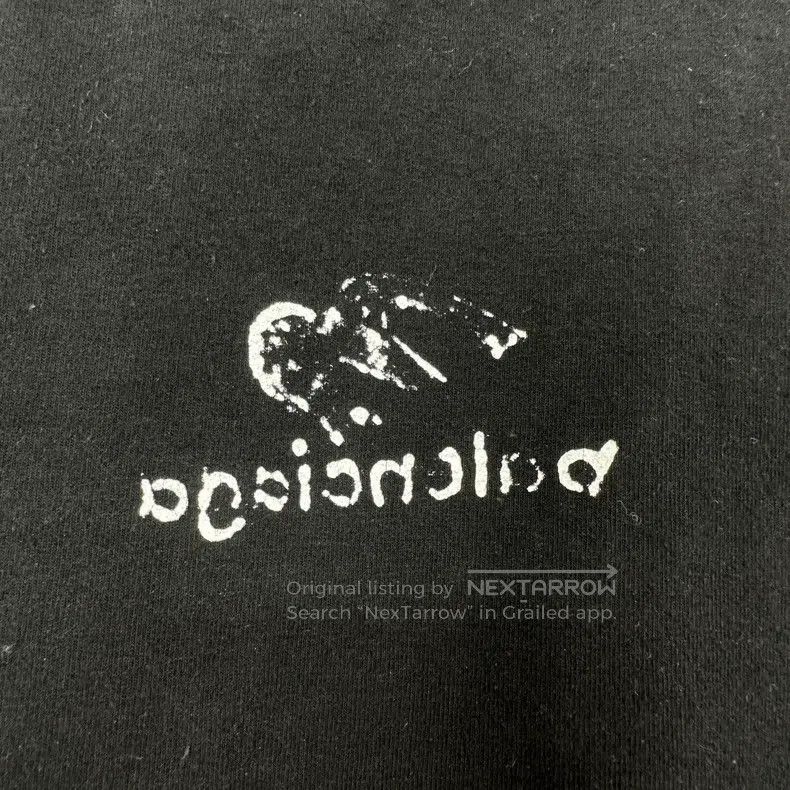 Other Balenciaga Women's Short Black Printed Logo Short Sleeve Size US S / EU 44-46 / 1 - 5 Thumbnail
