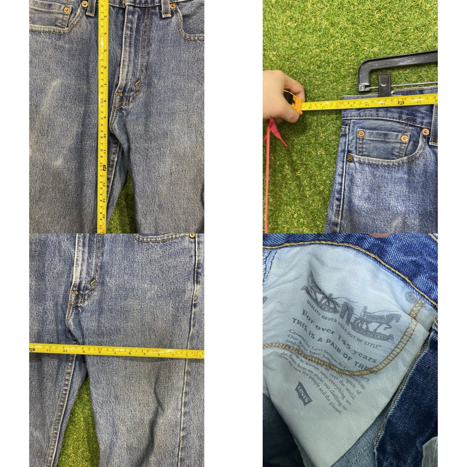 Levi's VINTAGE Levi's 505 Jeans Mens 29x32 Regular Fit Straight Leg Medium Wash Denim Cotton Blue 5-Pocket Design Jeans Mens Size US 29 - 8 Thumbnail