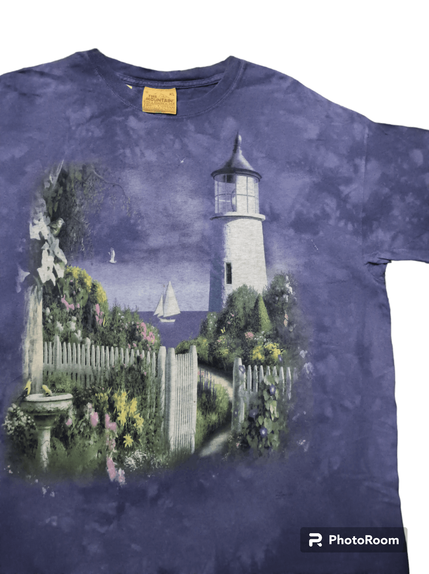 The Mountain × Vintage RARE Vintage The Mountain Flower Garden Beach Lighthouse Size US XL / EU 56 / 4 - 1 Thumbnail