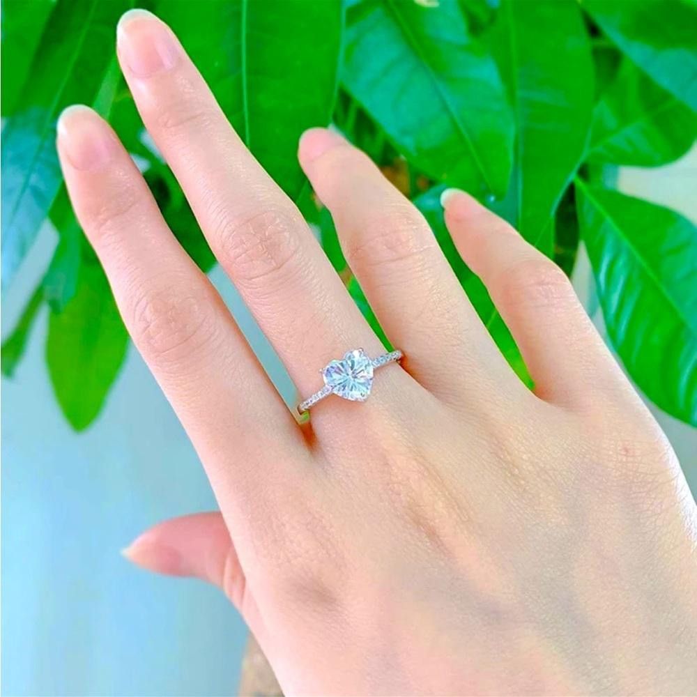 Other Romantic Heart Shaped Sterling Silver Ring Size ONE SIZE - 5 Thumbnail