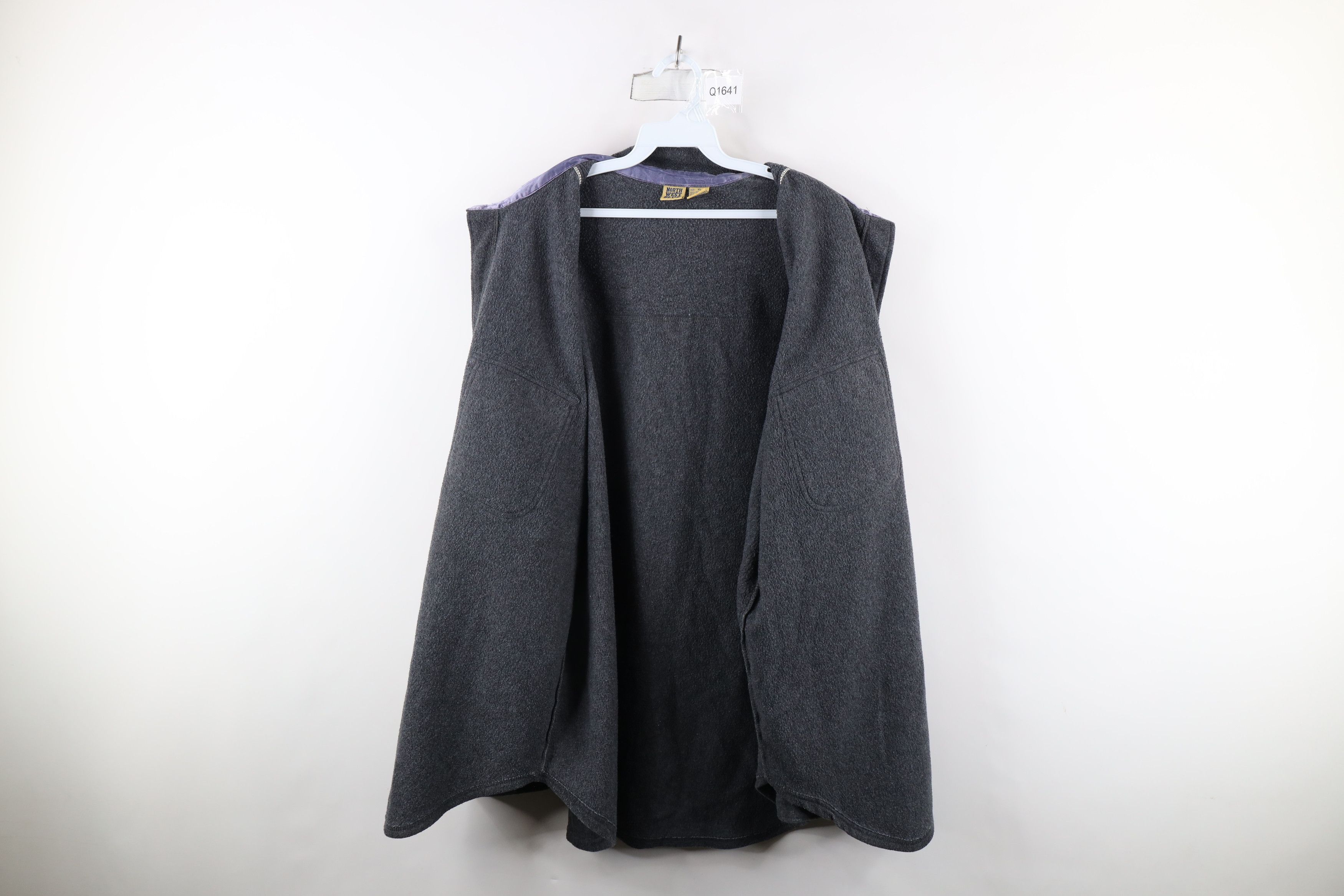 Vintage Vintage 90s Streetwear Fleece Collared Button Shirt Jacket Size US XL / EU 56 / 4 - 13 Thumbnail