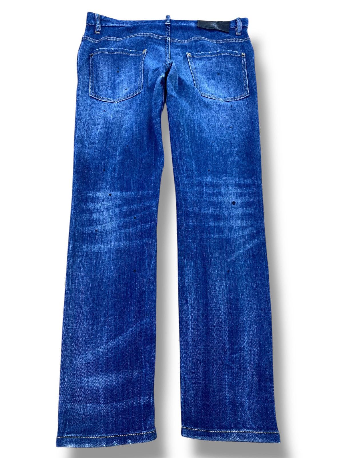 Dsquared2 Dsquared2 Faded Wash Whisker Style Straight Cut Jeans Size US 32 / EU 48 - 3 Thumbnail