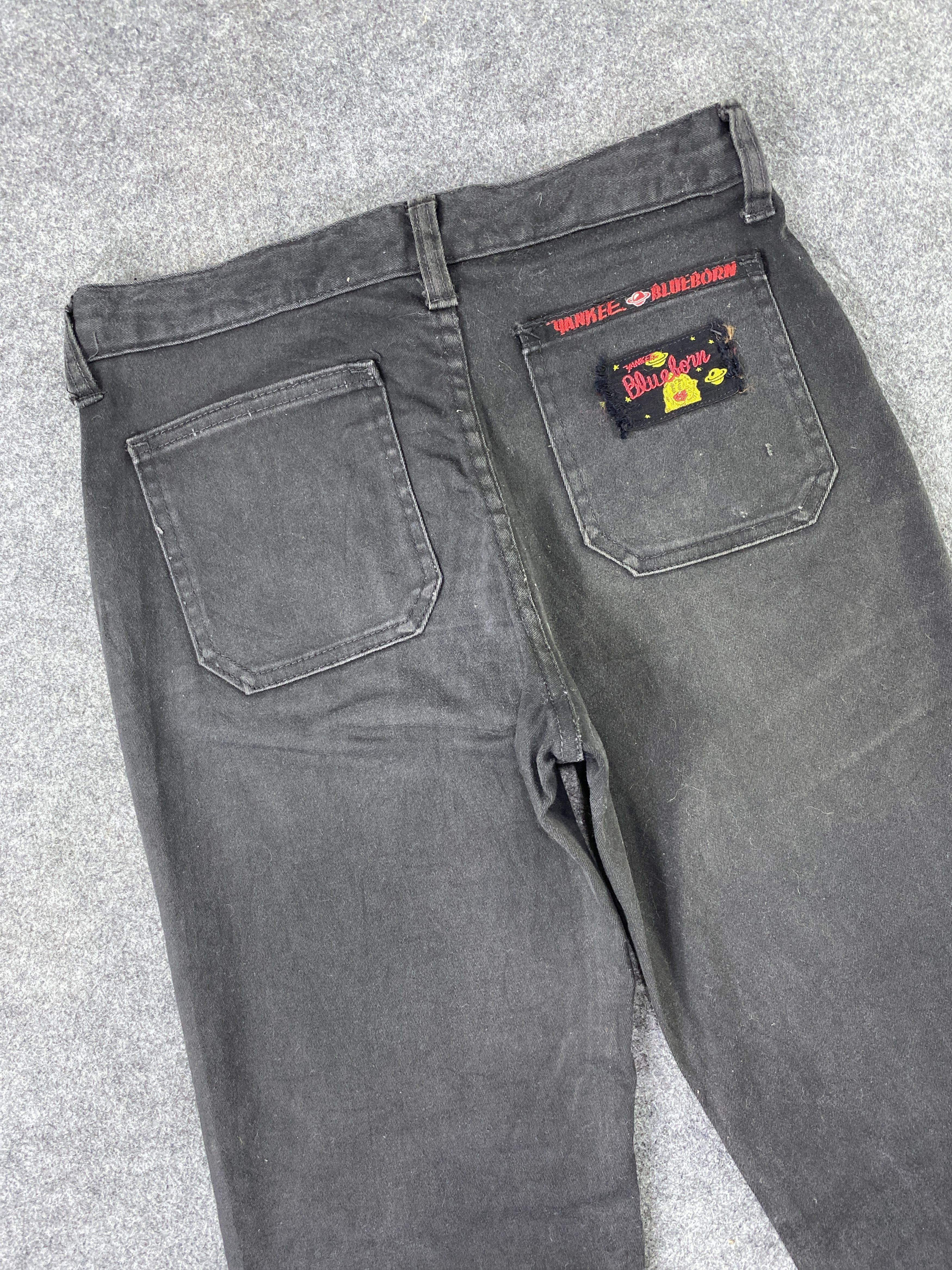 Japanese Brand Yankee Blueborn Bootcut Black Denim - J1129 Size US 28 / EU 44 - 6 Thumbnail