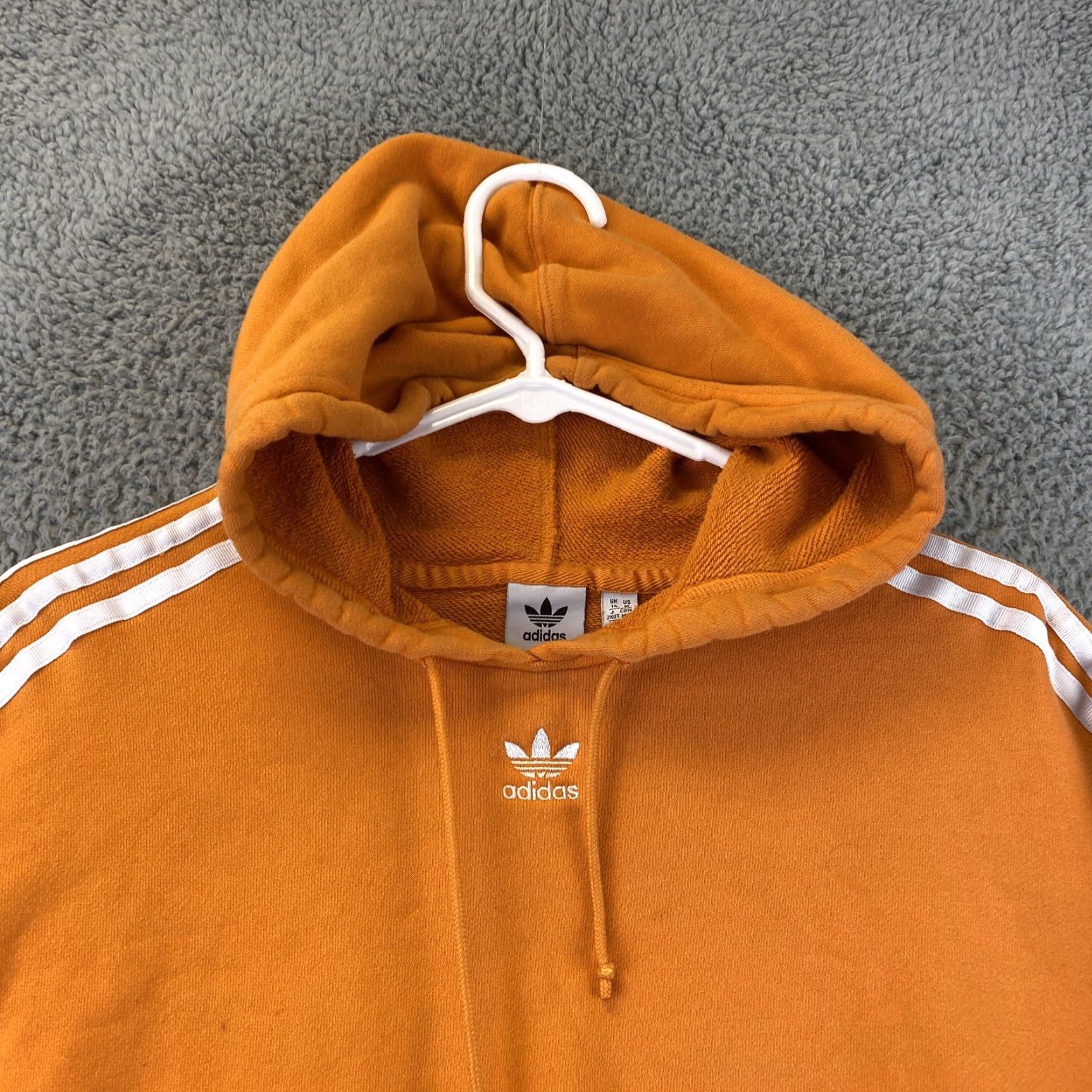 Adidas Adidas Sweatshirt Girls M Light Peach Yellow Front Logo Hoodie / 65-29 Size M / US 6-8 / IT 42-44 - 3 Thumbnail