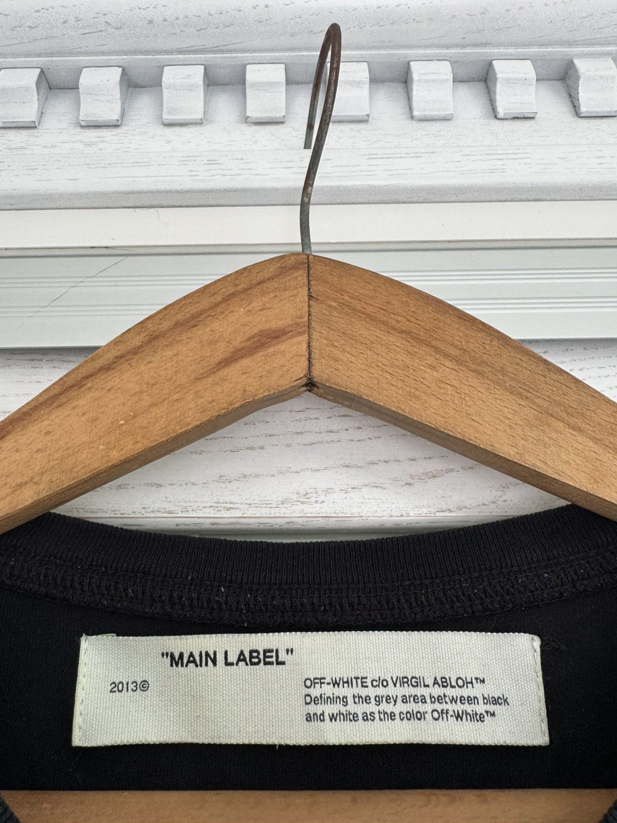 Off-White Off White x Virgil Abloh Hand Card Long Sleeve Tee Black Size US L / EU 52-54 / 3 - 17 Thumbnail