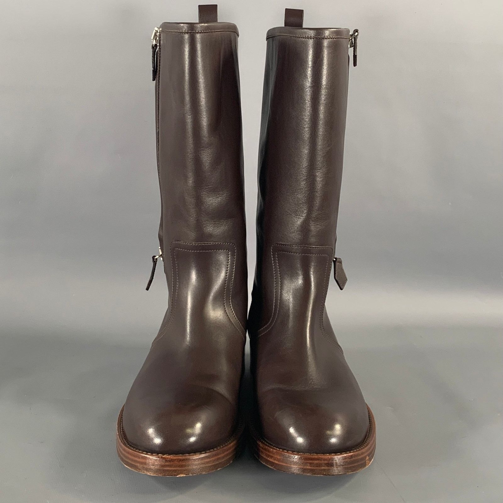 Ralph Lauren RALPH LAUREN Size 11 Brown Leather Pull On Boots Size US 11 / EU 44 - 4 Thumbnail